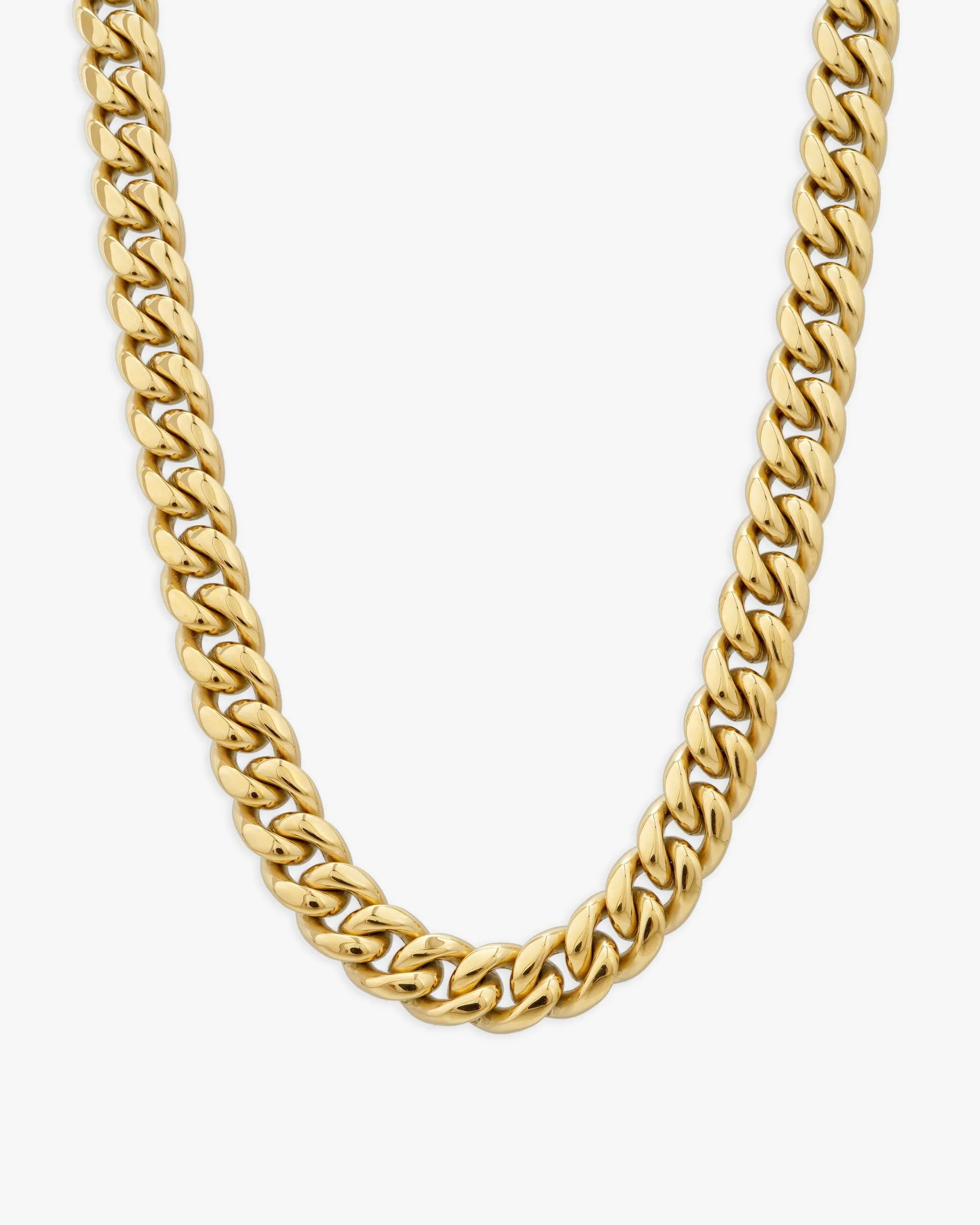 10MM Cuban Link Chain 10K Solid Gold