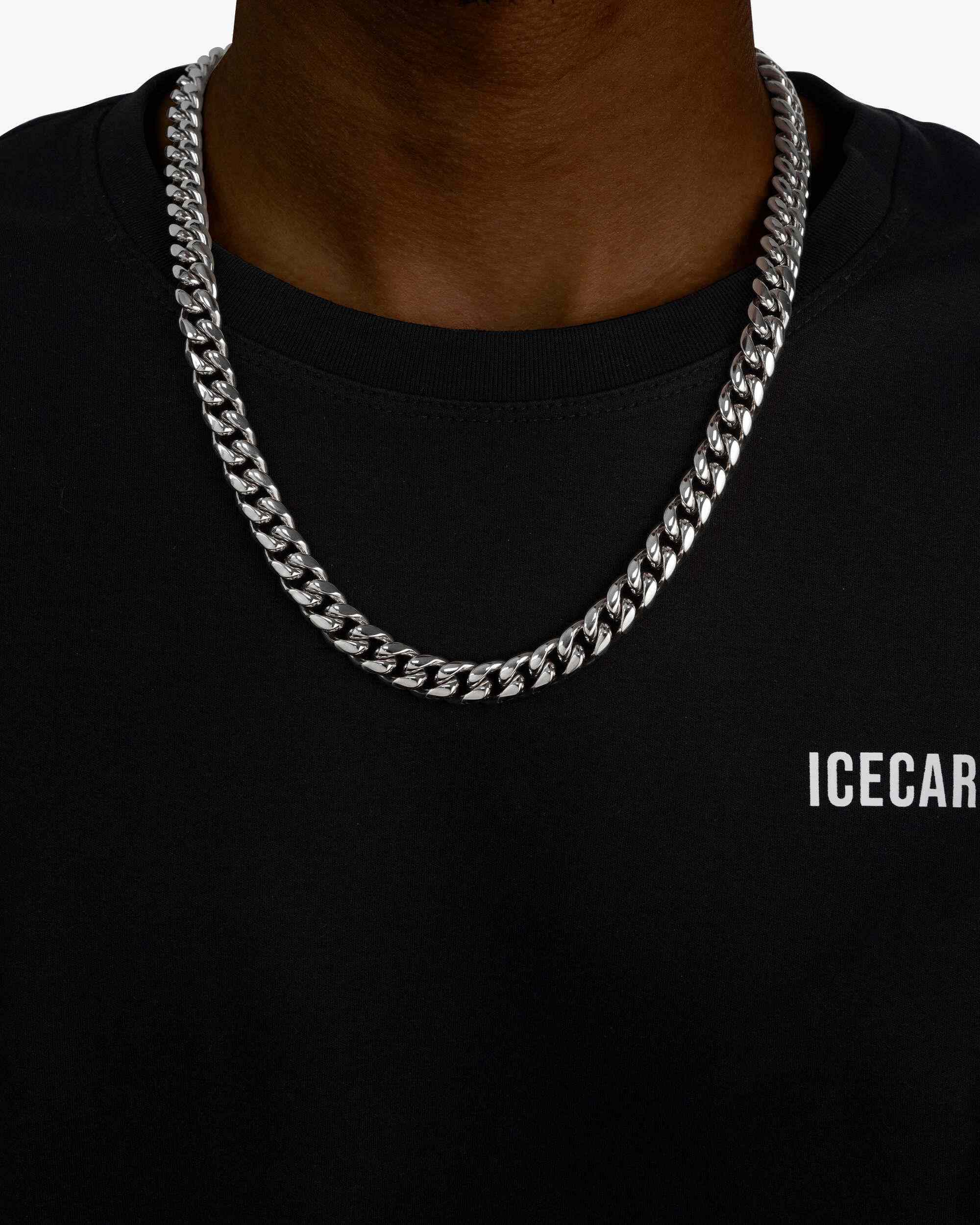 10MM Cuban Link Chain Silver (view 2 of 5)