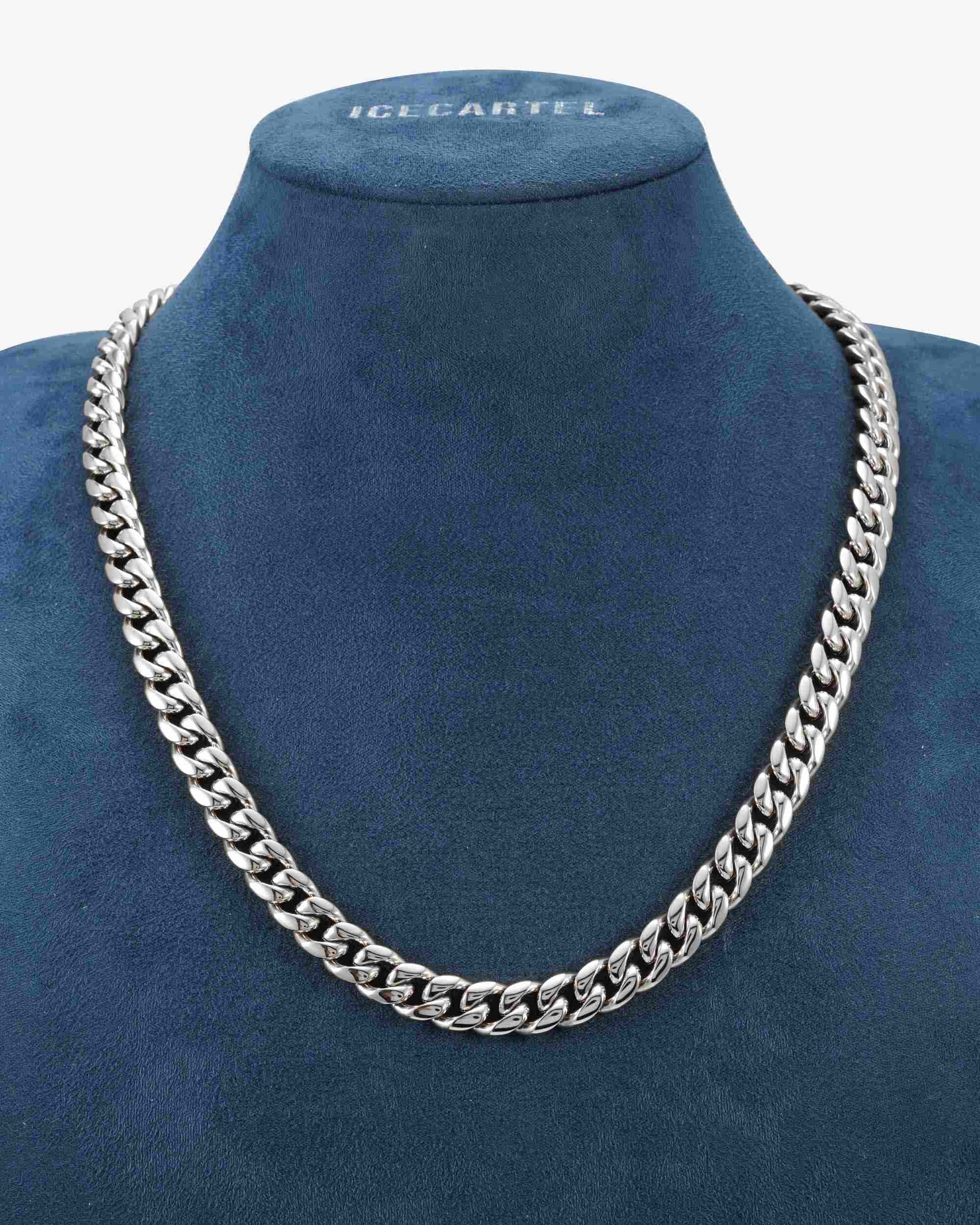 10MM Cuban Link Chain Silver (view 3 of 5)