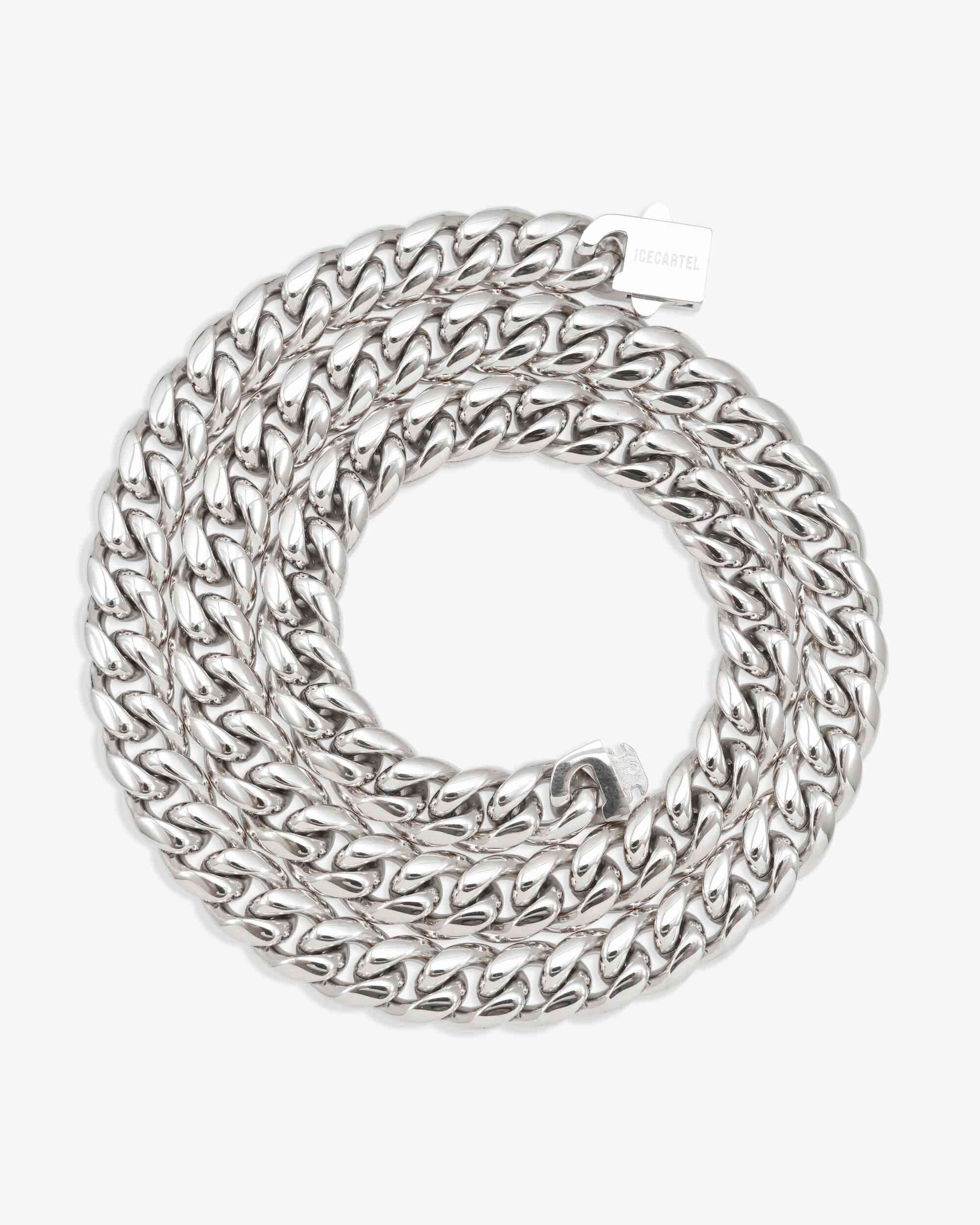10MM Cuban Link Chain Silver (view 5 of 5)
