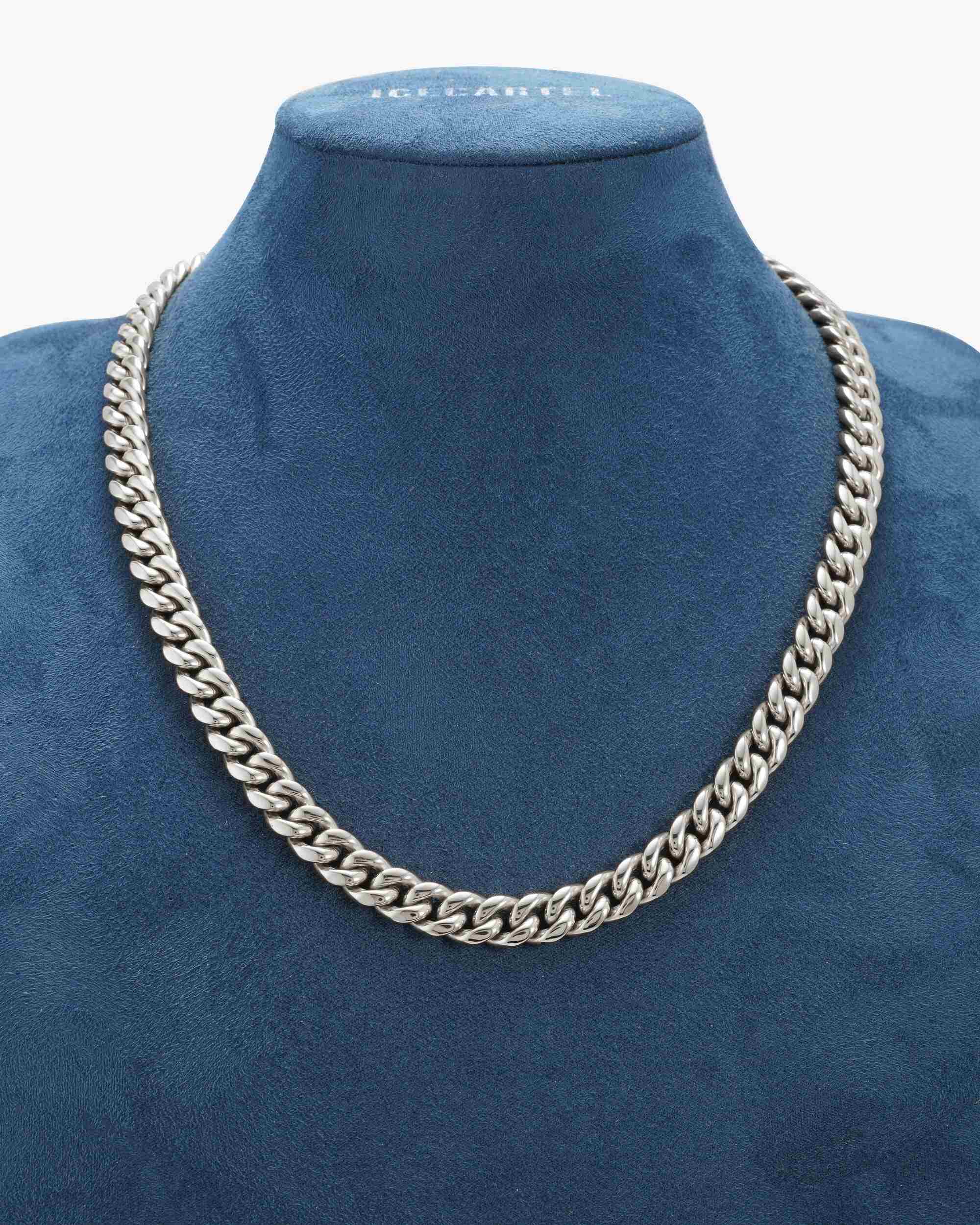 10MM Cuban Link Chain Solid 925 Silver (view 2 of 4)