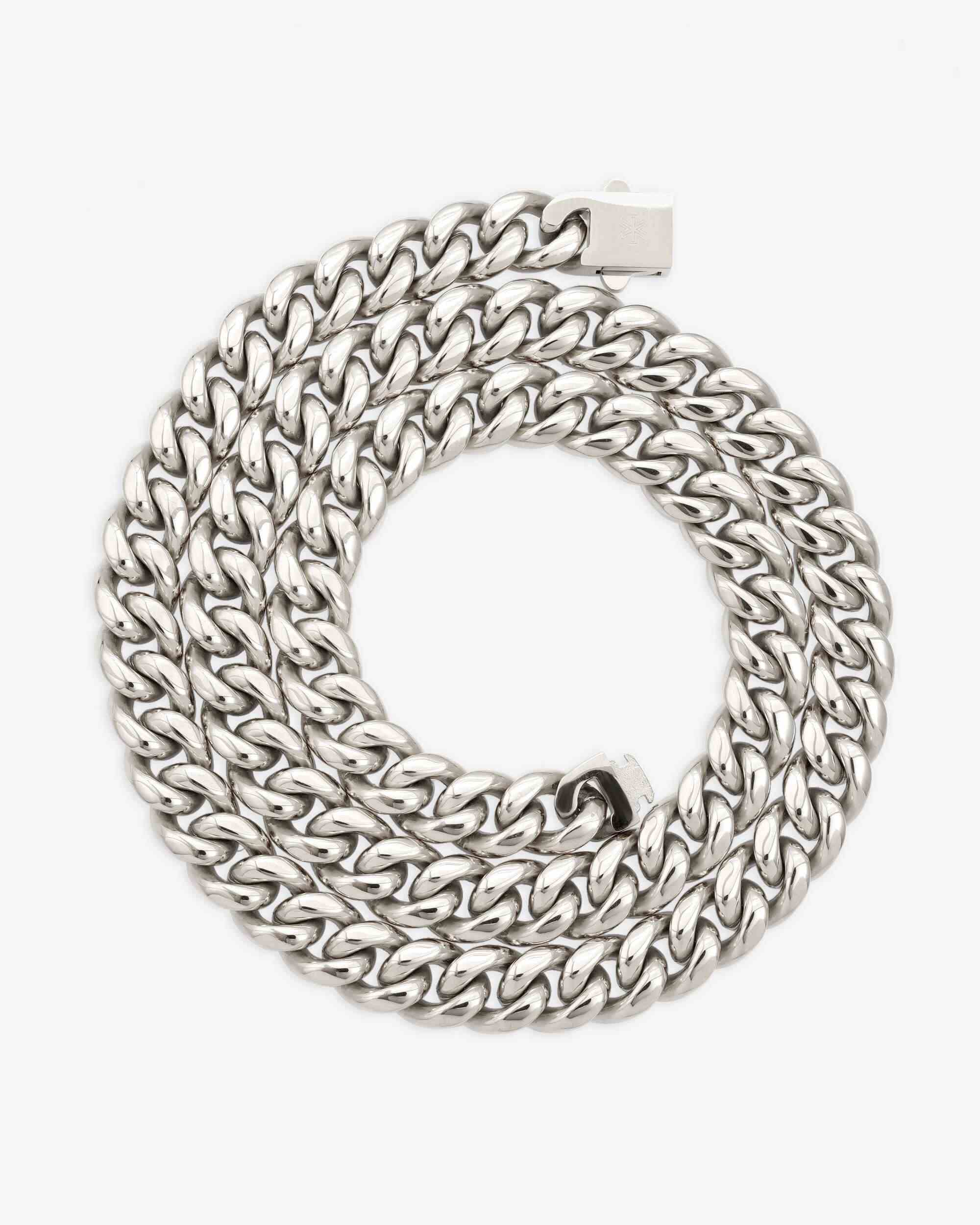 10MM Cuban Link Chain Solid 925 Silver (view 4 of 4)