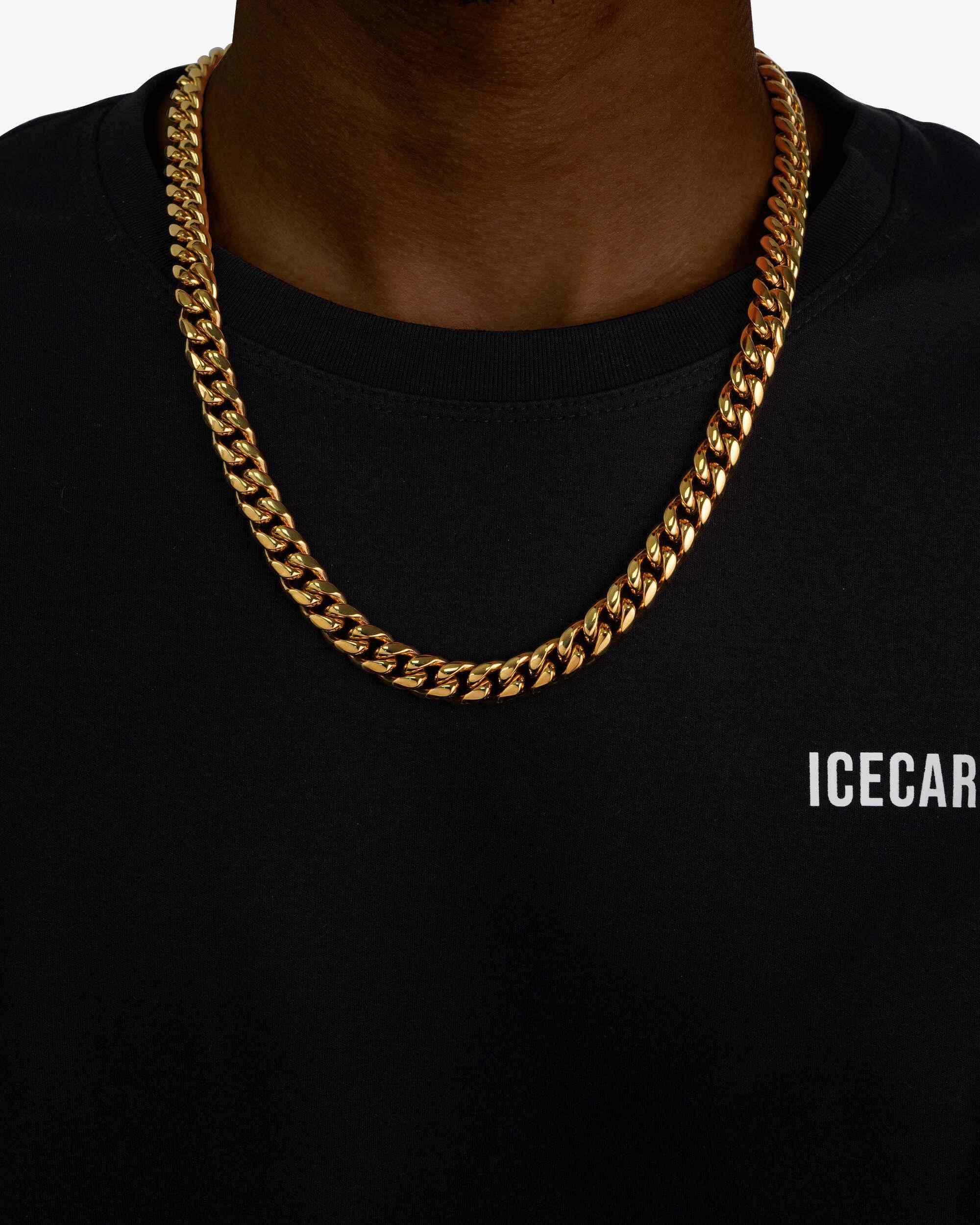 10MM Cuban Link Chain 14K Gold (view 2 of 4)