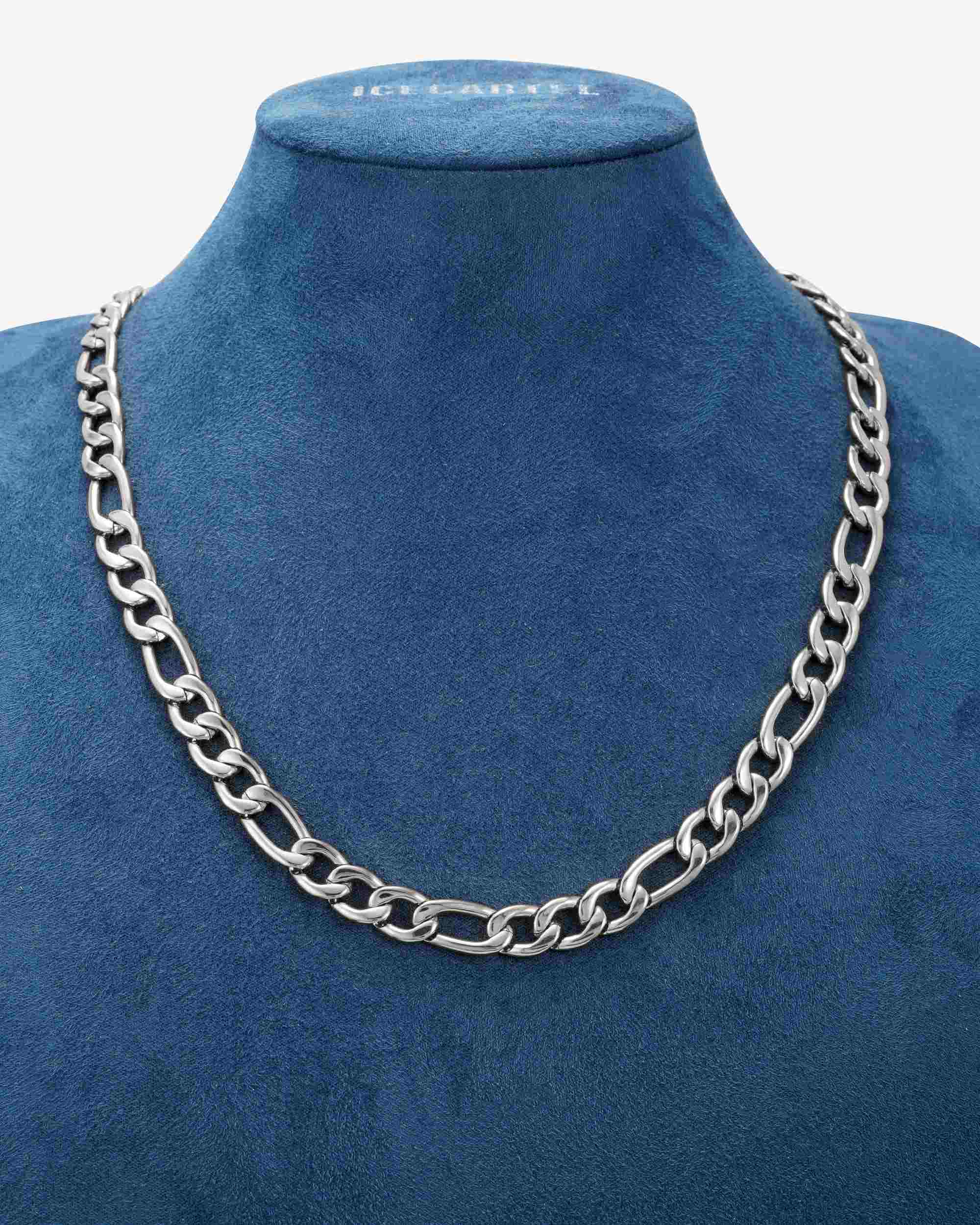 10MM Figaro Chain Silver (view 2 of 3)