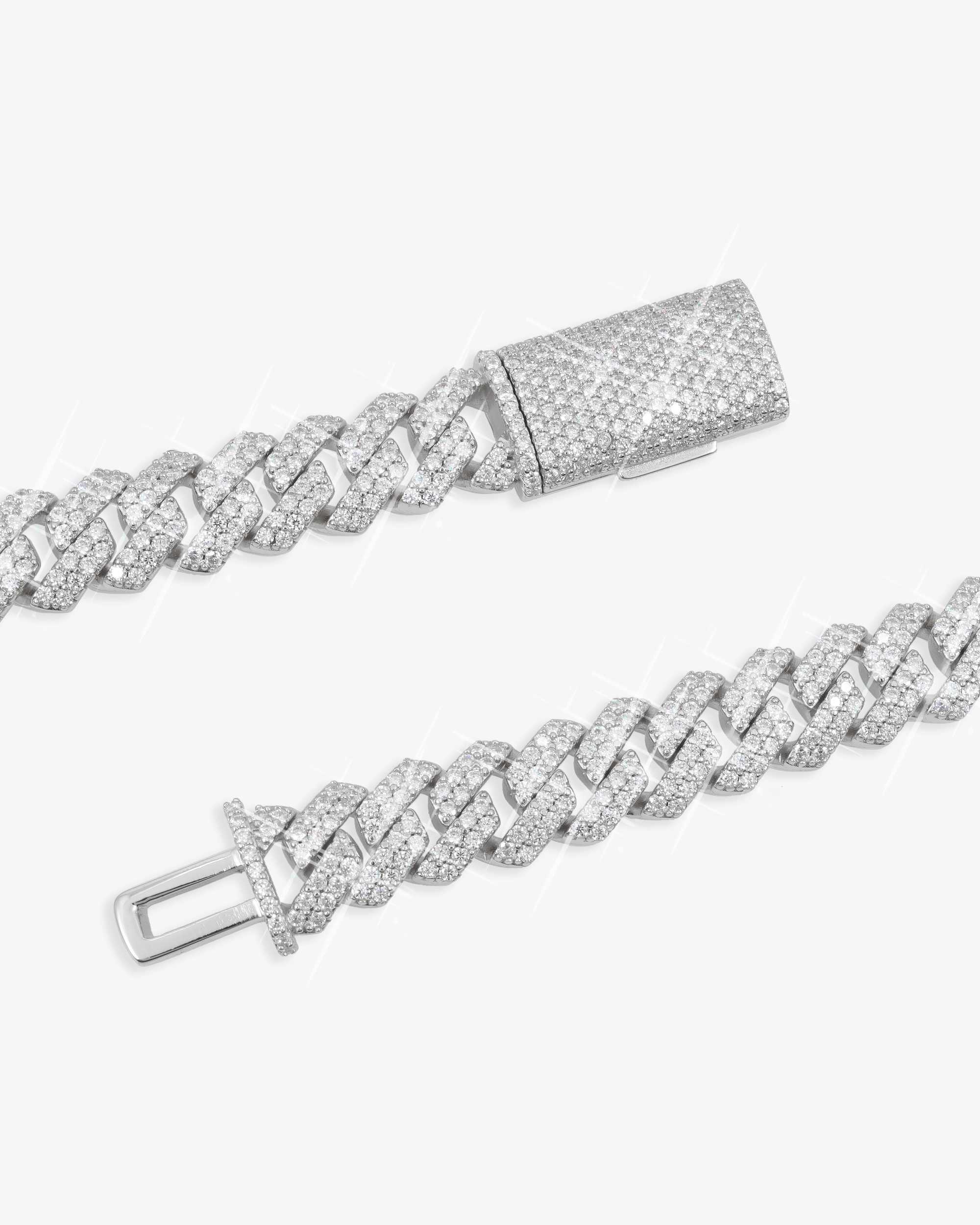 10MM Moissanite Prong Cuban Link Chain 14K Gold (view 4 of 20)
