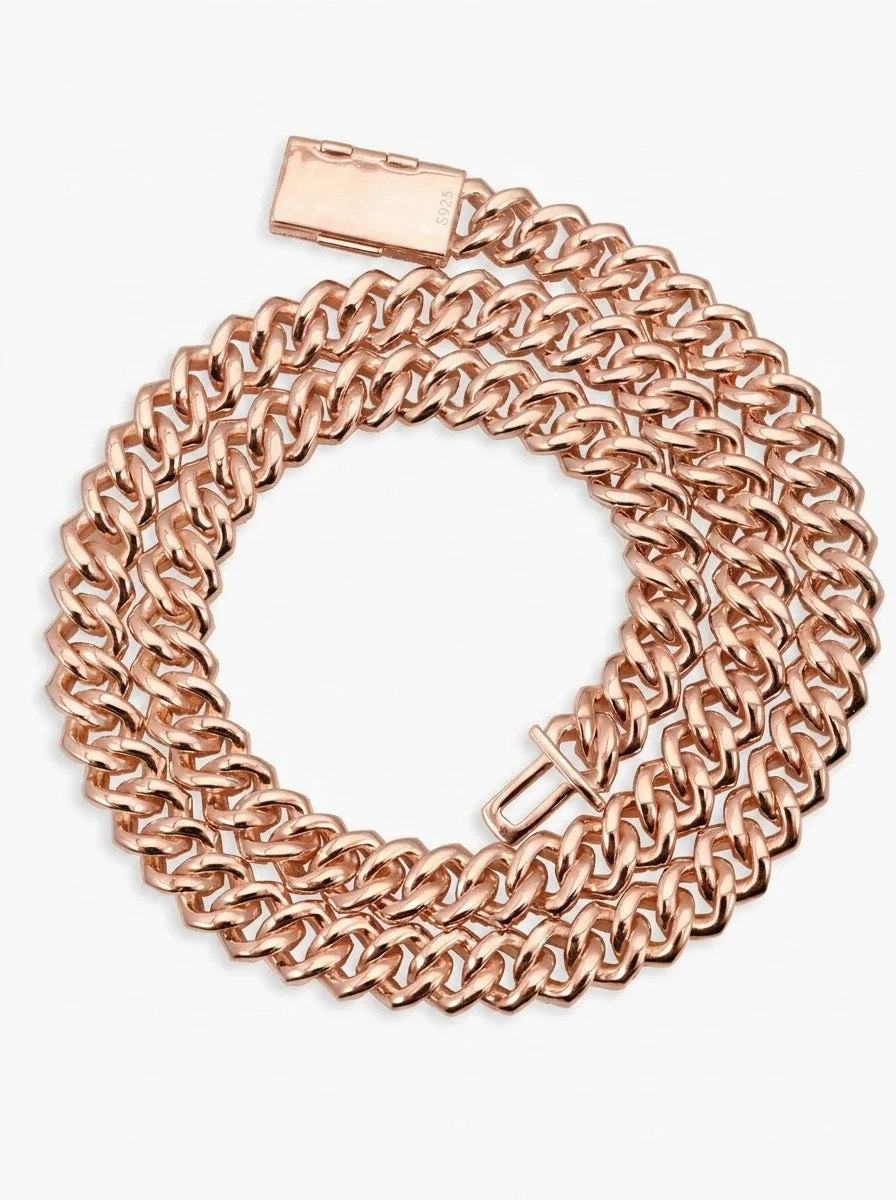10MM Moissanite Prong Cuban Link Chain 14K Gold (view 18 of 20)