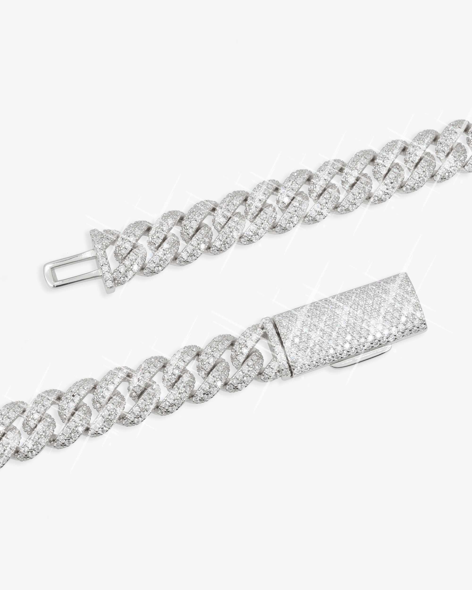 10MM Moissanite Prong Miami Cuban Link Chain 14K Gold (view 7 of 12)