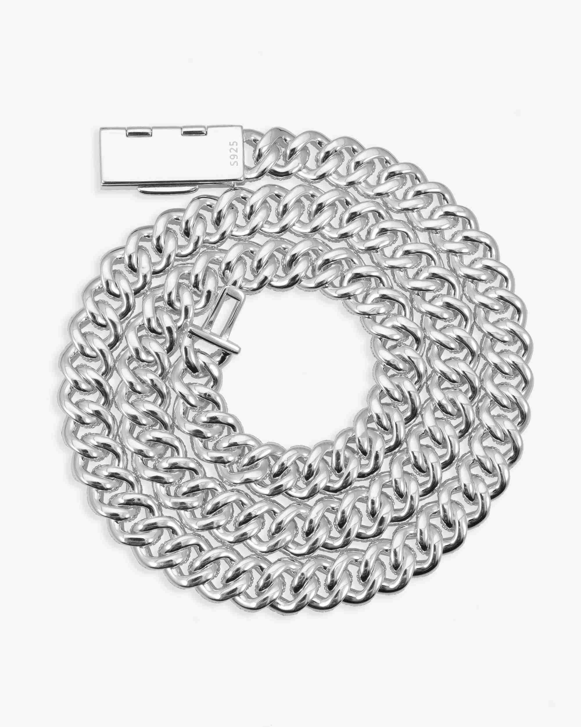 10MM Moissanite Prong Miami Cuban Link Chain 14K Gold (view 11 of 12)