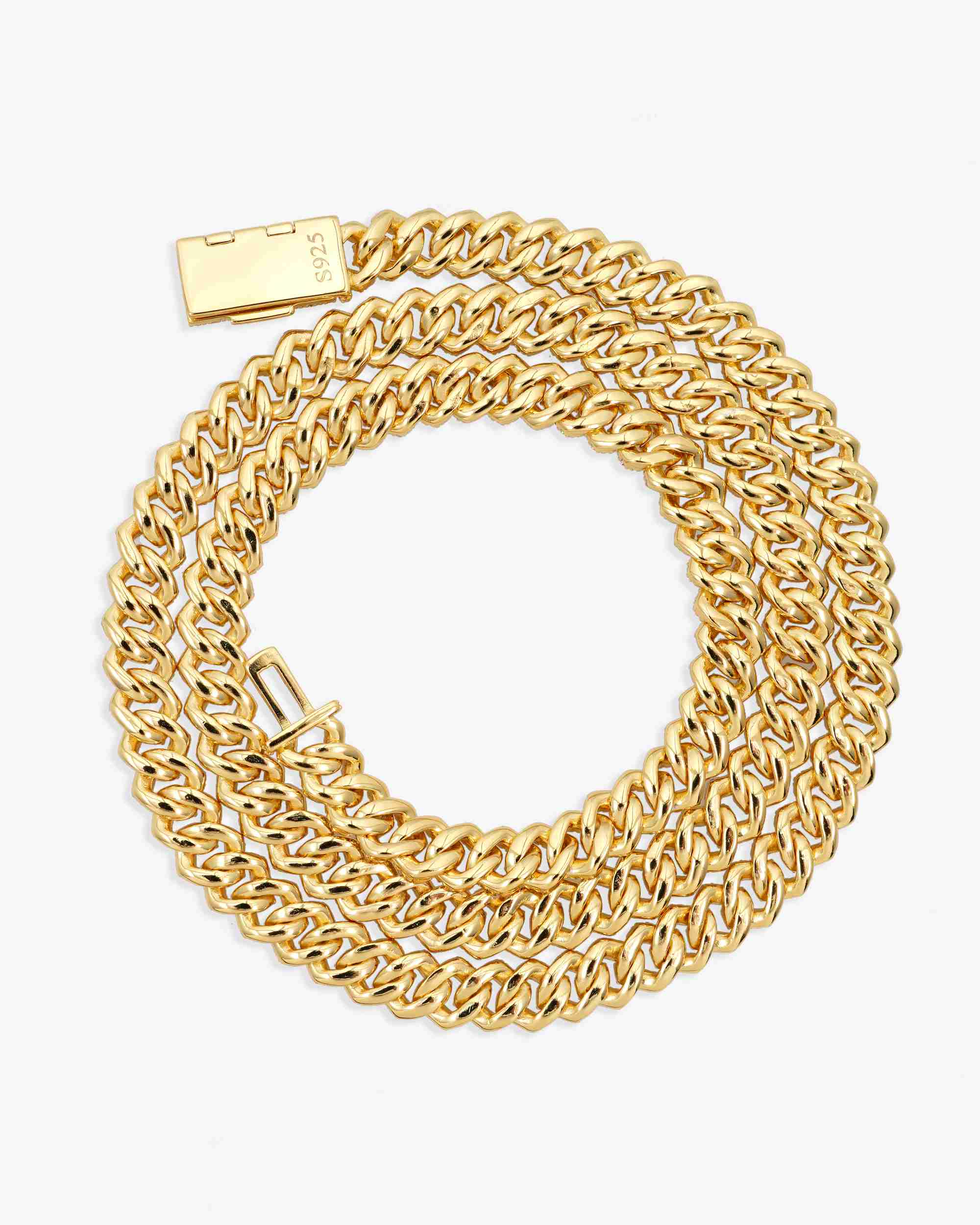 10MM Moissanite Prong Miami Cuban Link Chain 14K Gold (view 12 of 12)
