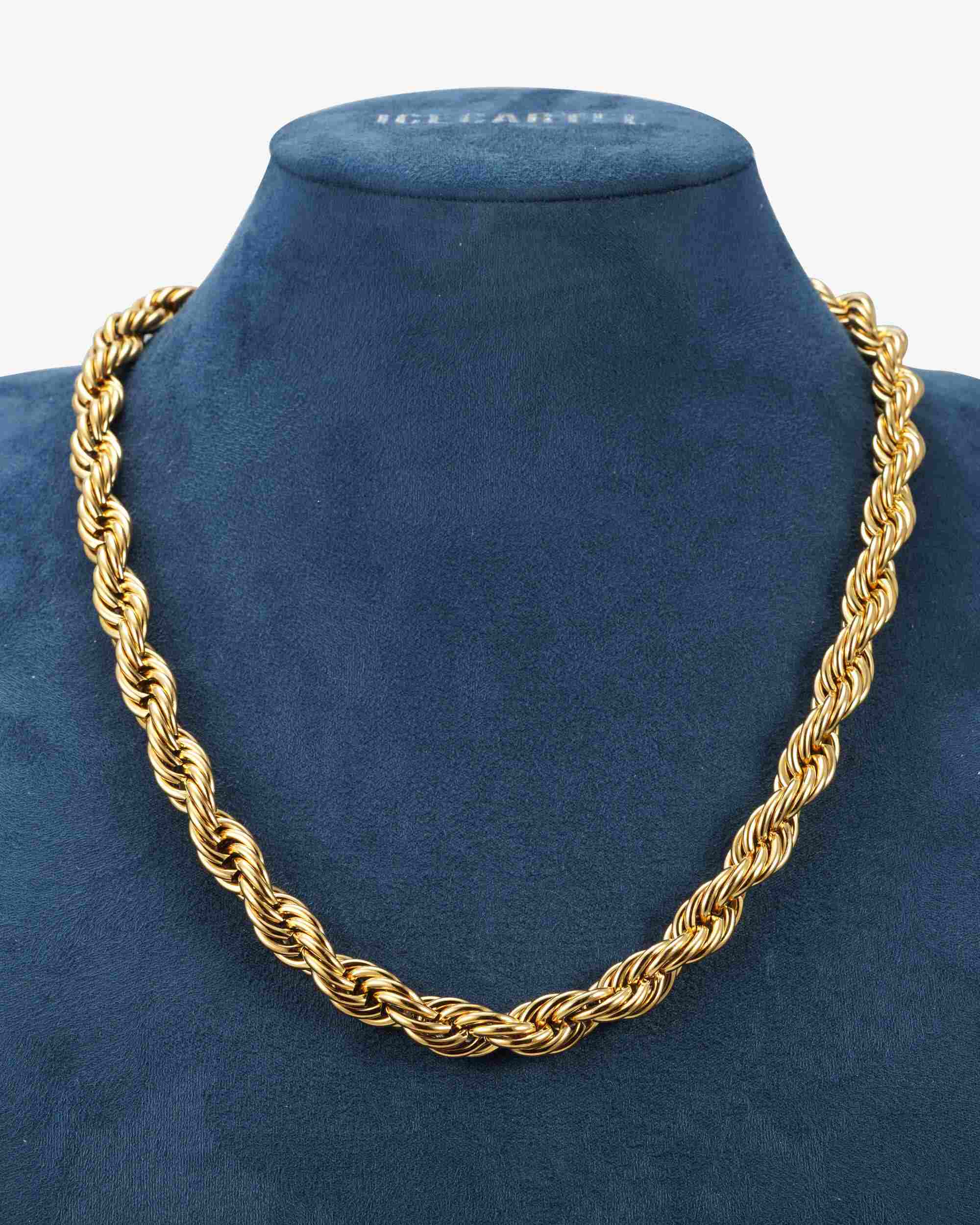 10MM Rope Chain 14K Gold (view 5 of 7)