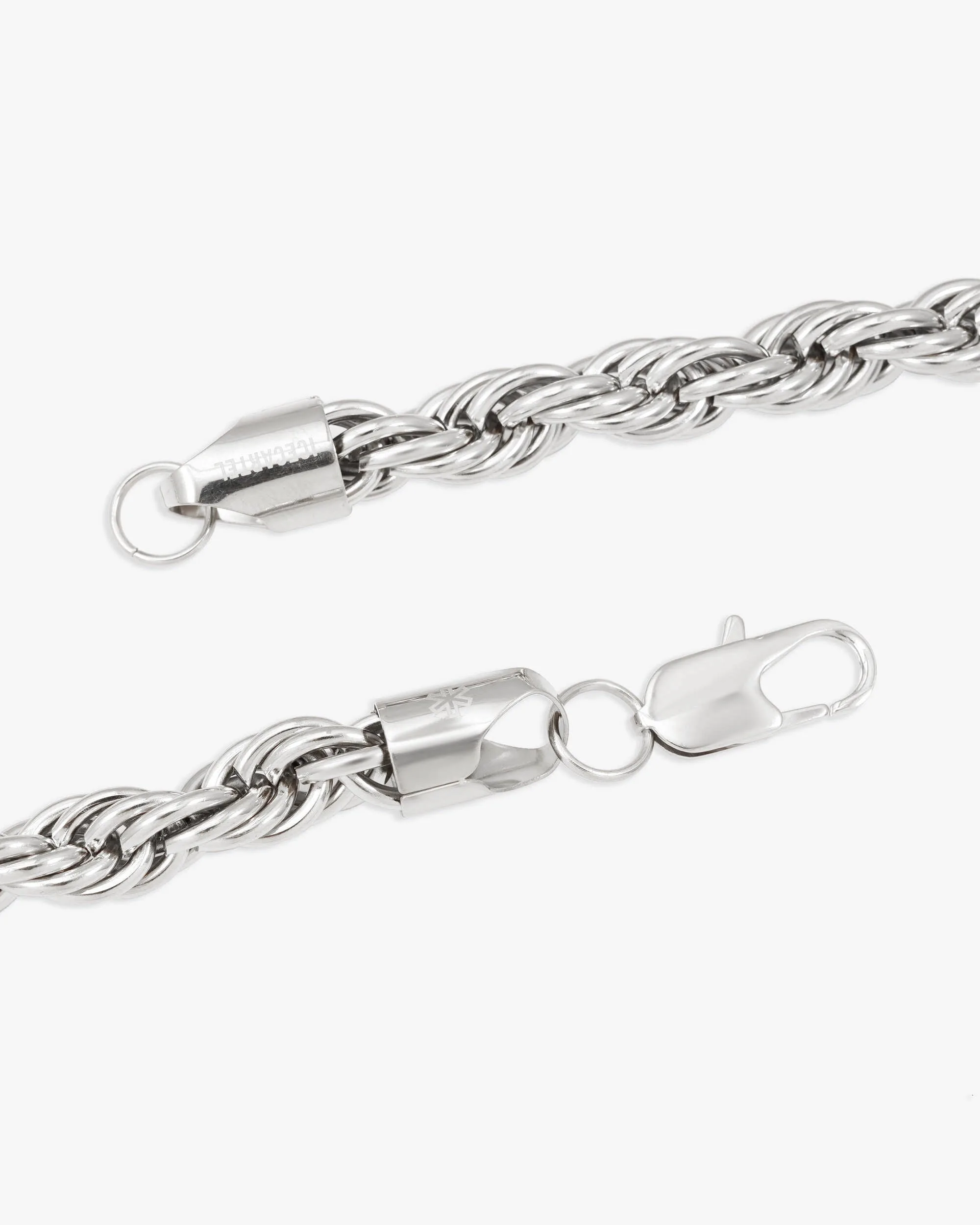 10MM Rope Chain Silver (view 5 of 6)