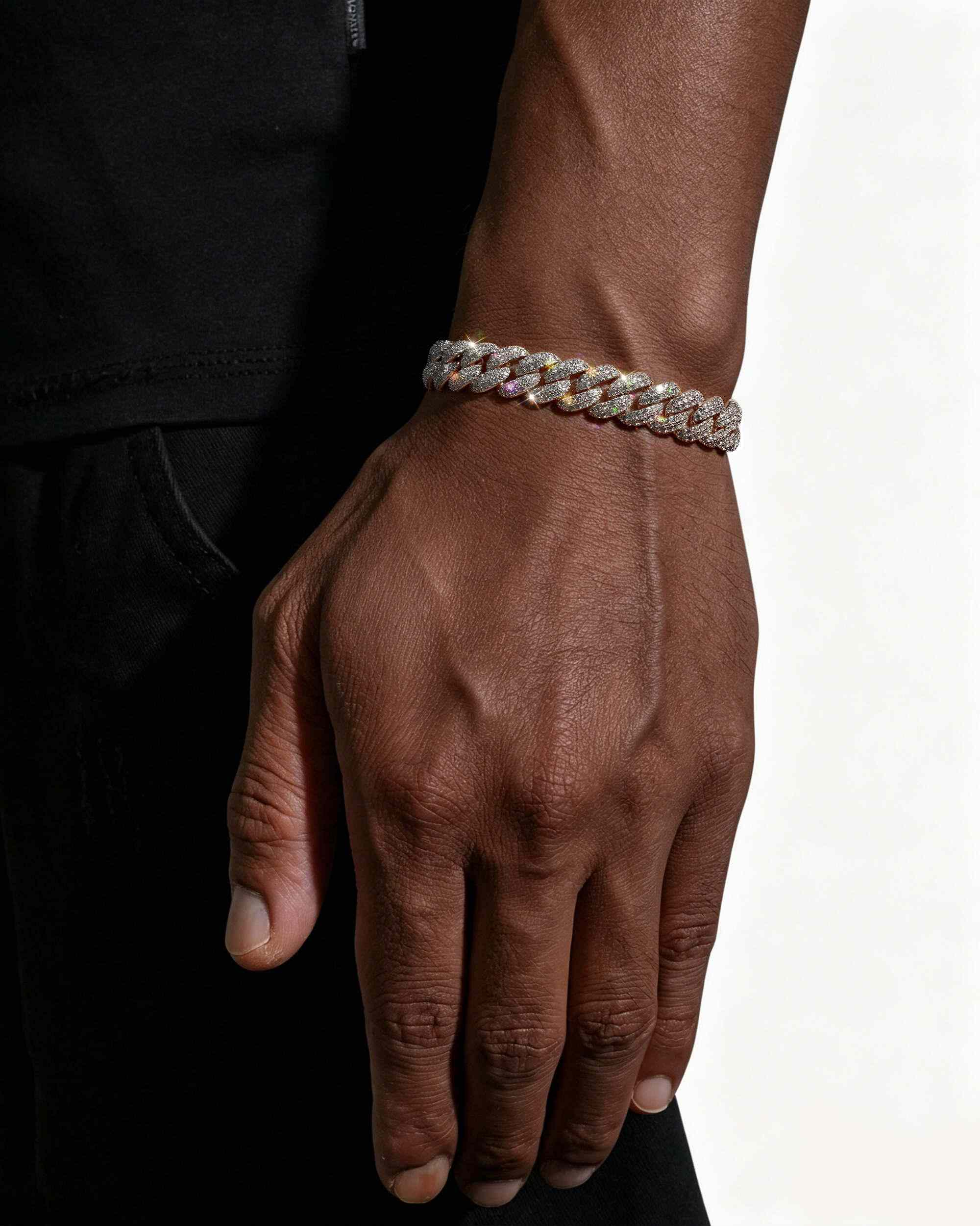 10MM Iced Out VVS Miami Cuban Link Bracelet 14K Gold (view 2 of 6)