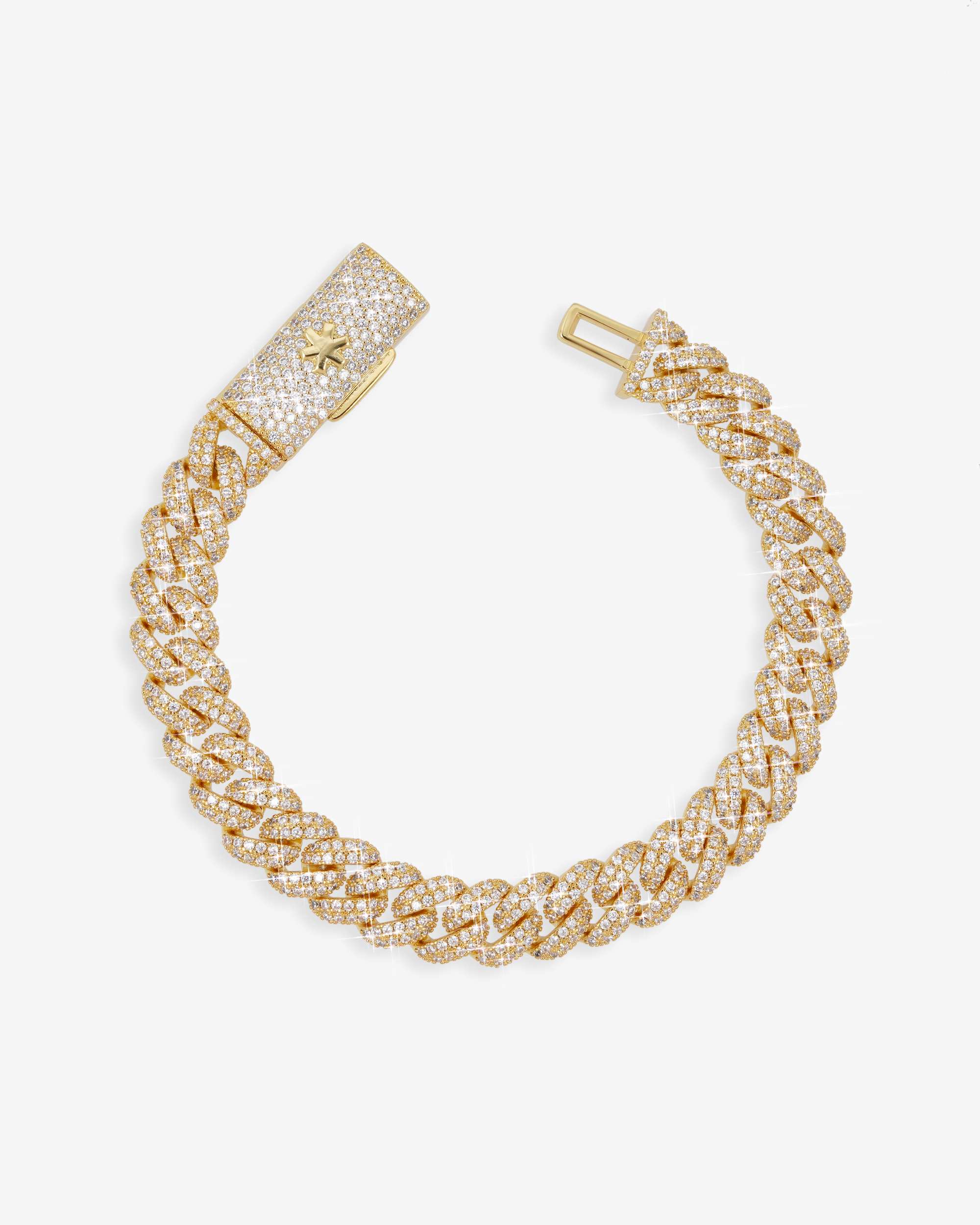10MM Iced Out VVS Miami Cuban Link Bracelet 14K Gold (view 4 of 6)
