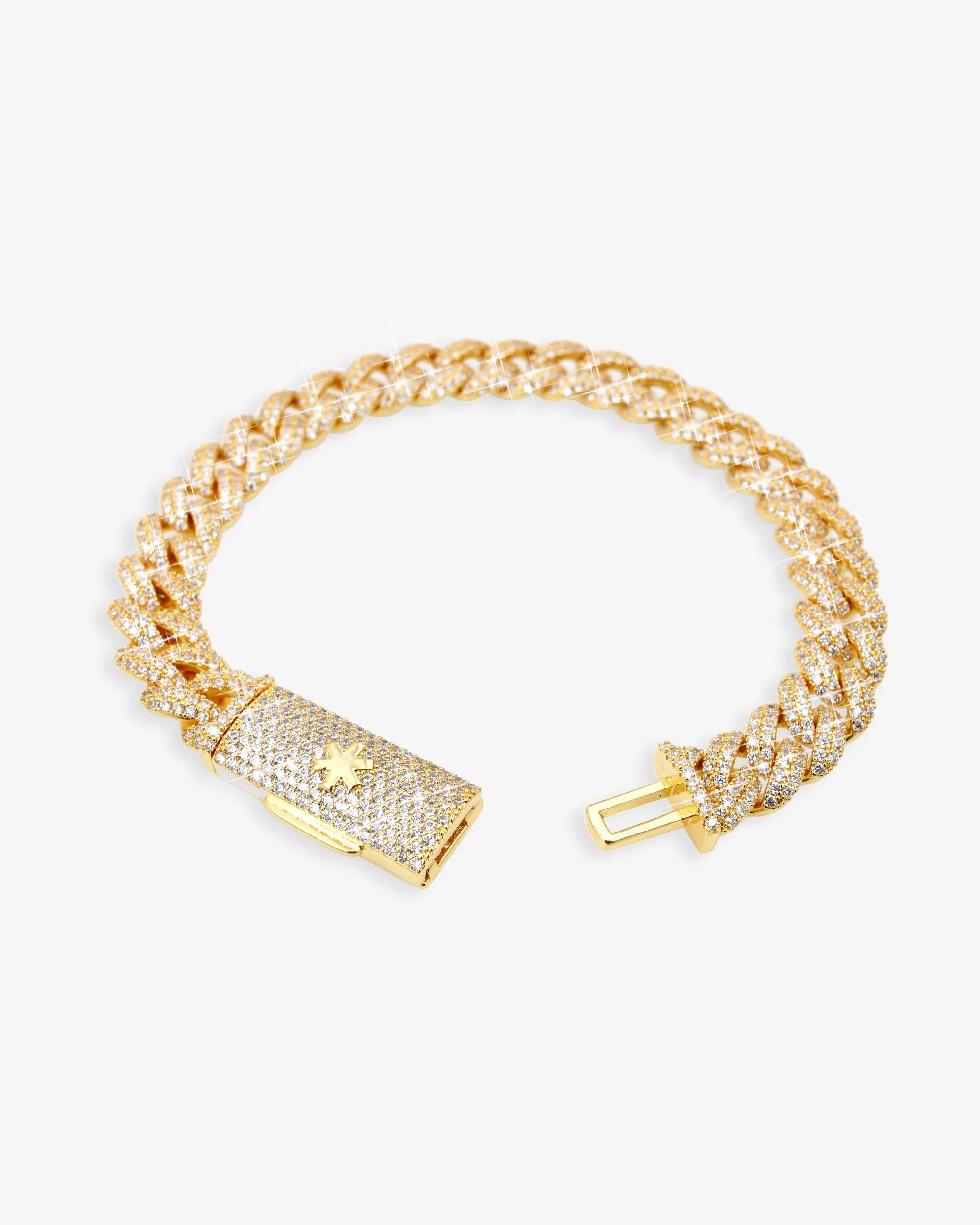 10MM Iced Out VVS Miami Cuban Link Bracelet 14K Gold (view 6 of 6)