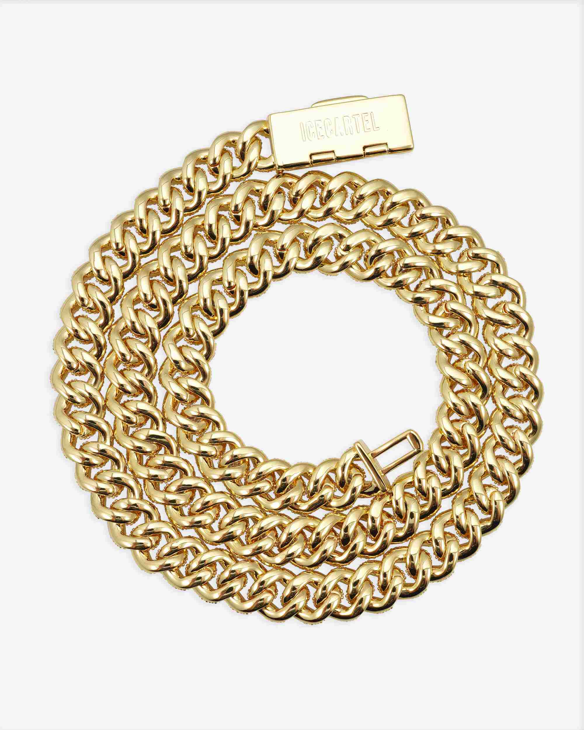 10MM Iced Out VVS Miami Cuban Link Chain 14K Gold (view 10 of 13)