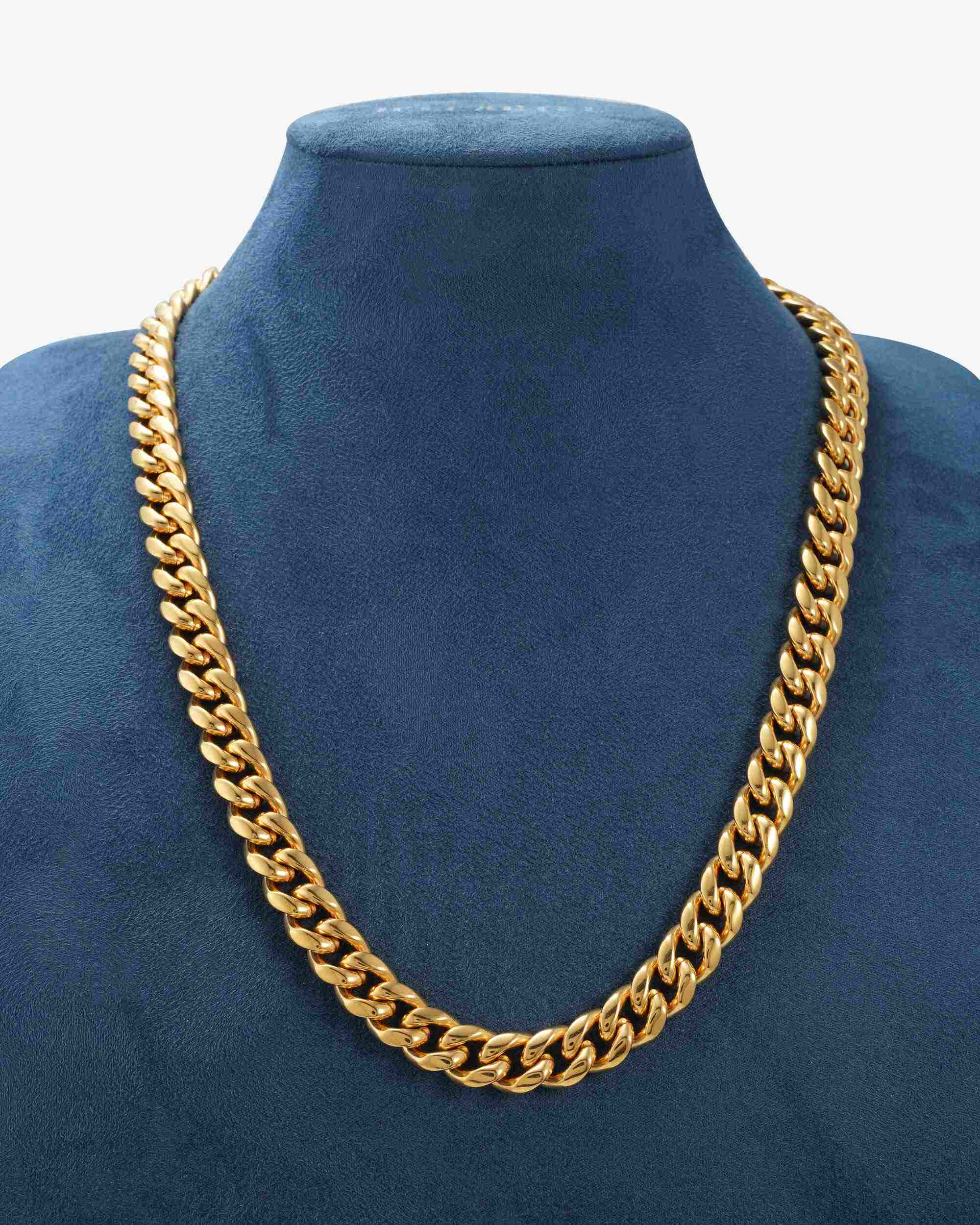 12MM Cuban Link Chain 10K Solid Gold (view 2 of 4)