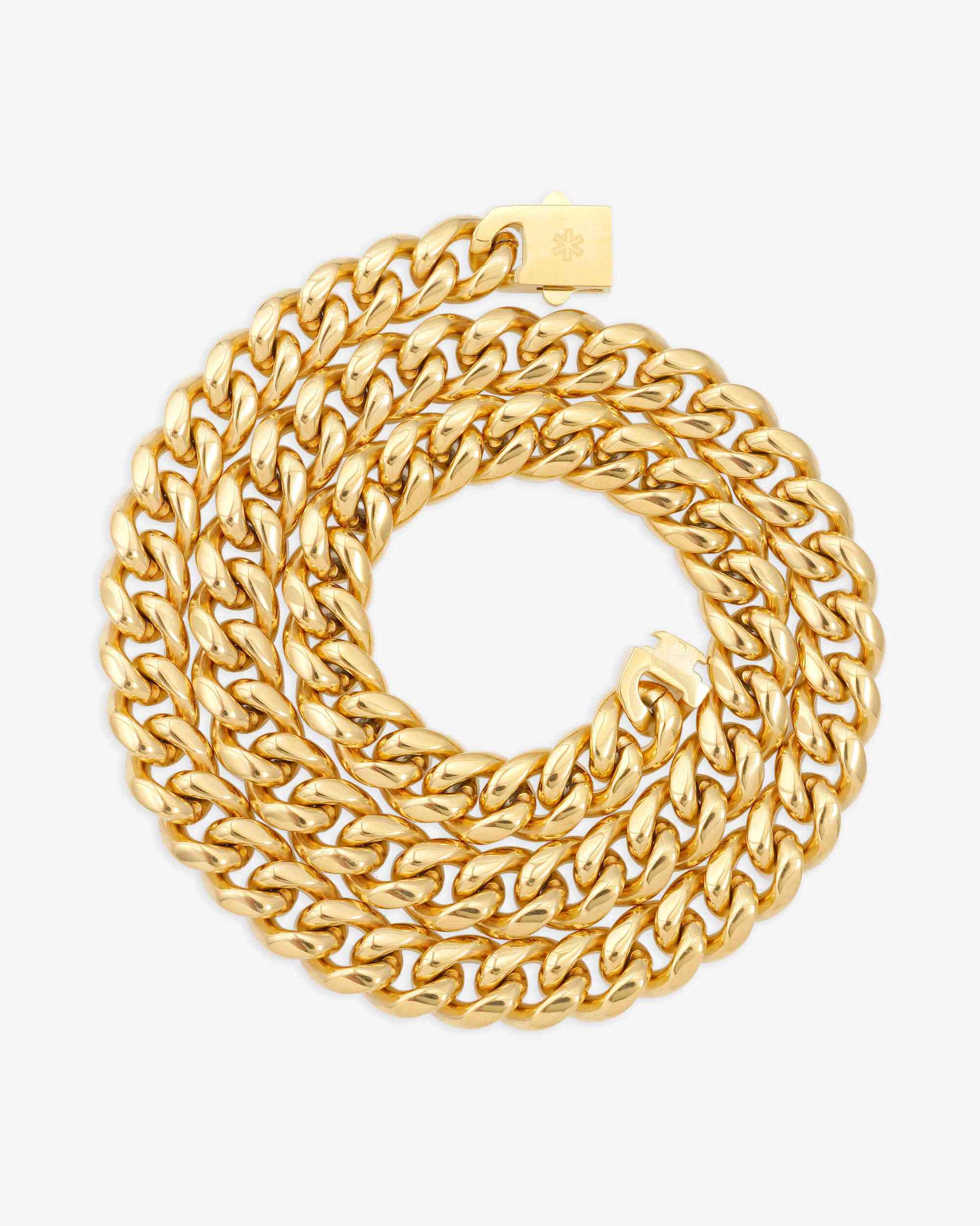 12MM Cuban Link Chain 10K Solid Gold (view 4 of 4)
