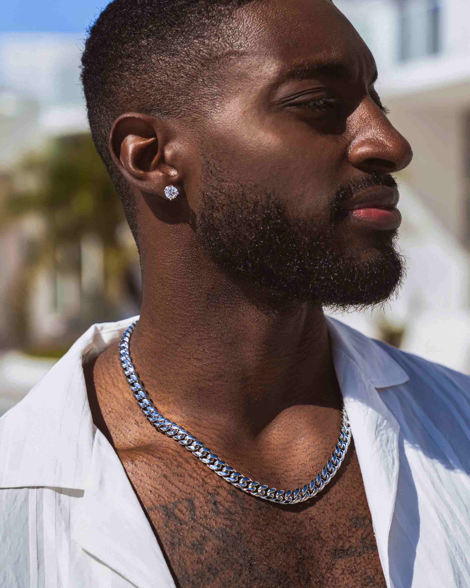 12MM Cuban Link Chain Silver (view 4 of 6)