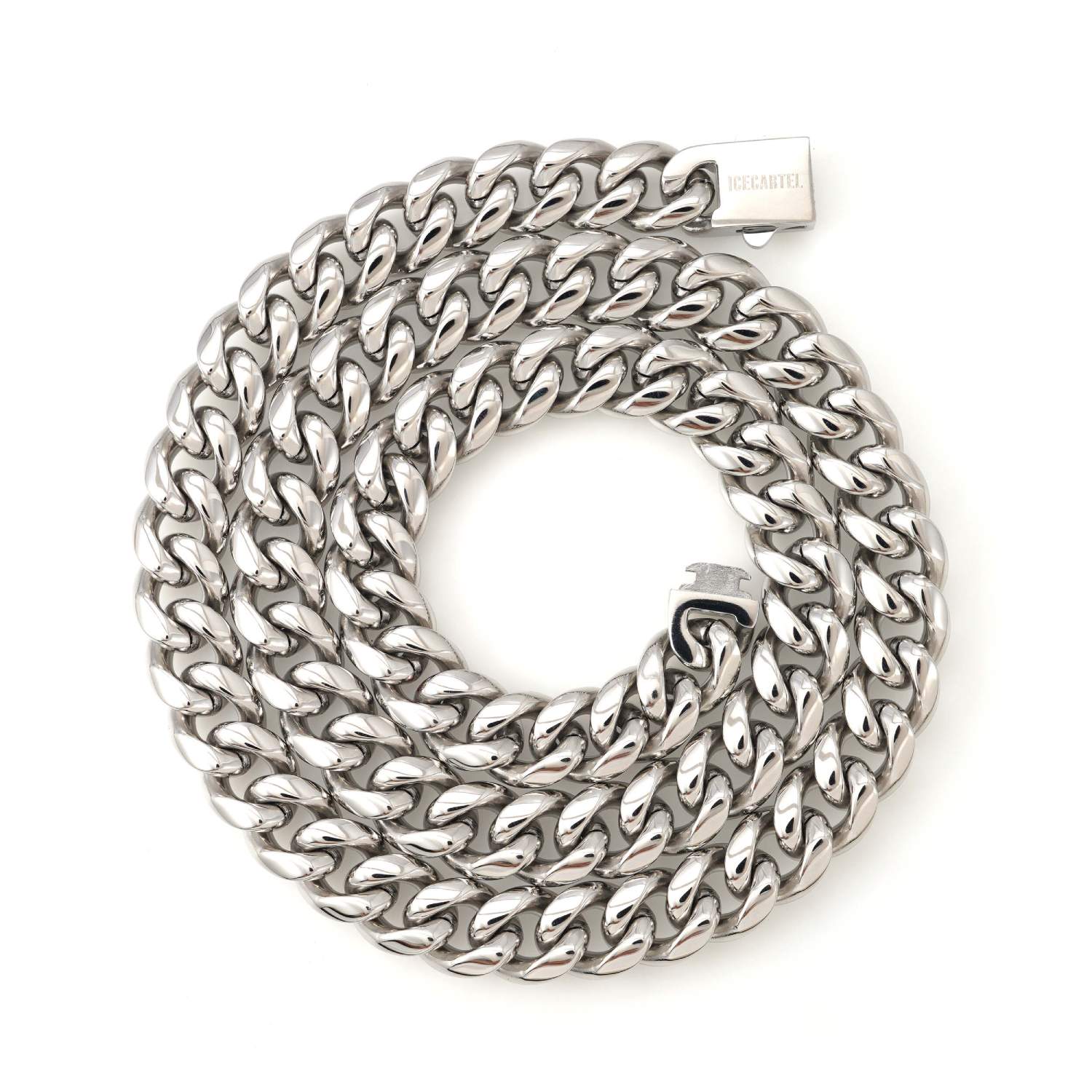 12MM Cuban Link Chain Silver (view 6 of 6)