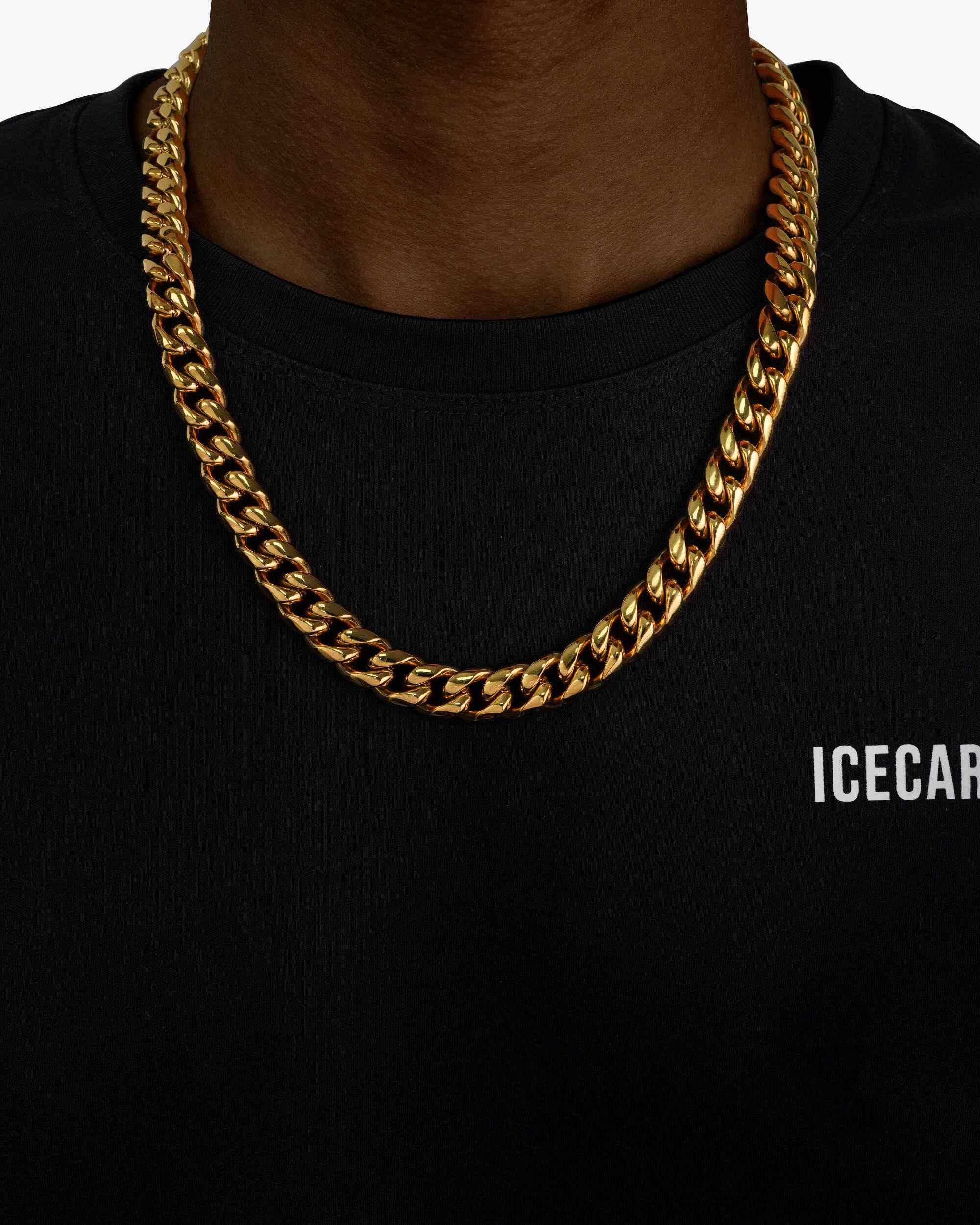 12MM Cuban Link Chain 14K Gold (view 2 of 6)