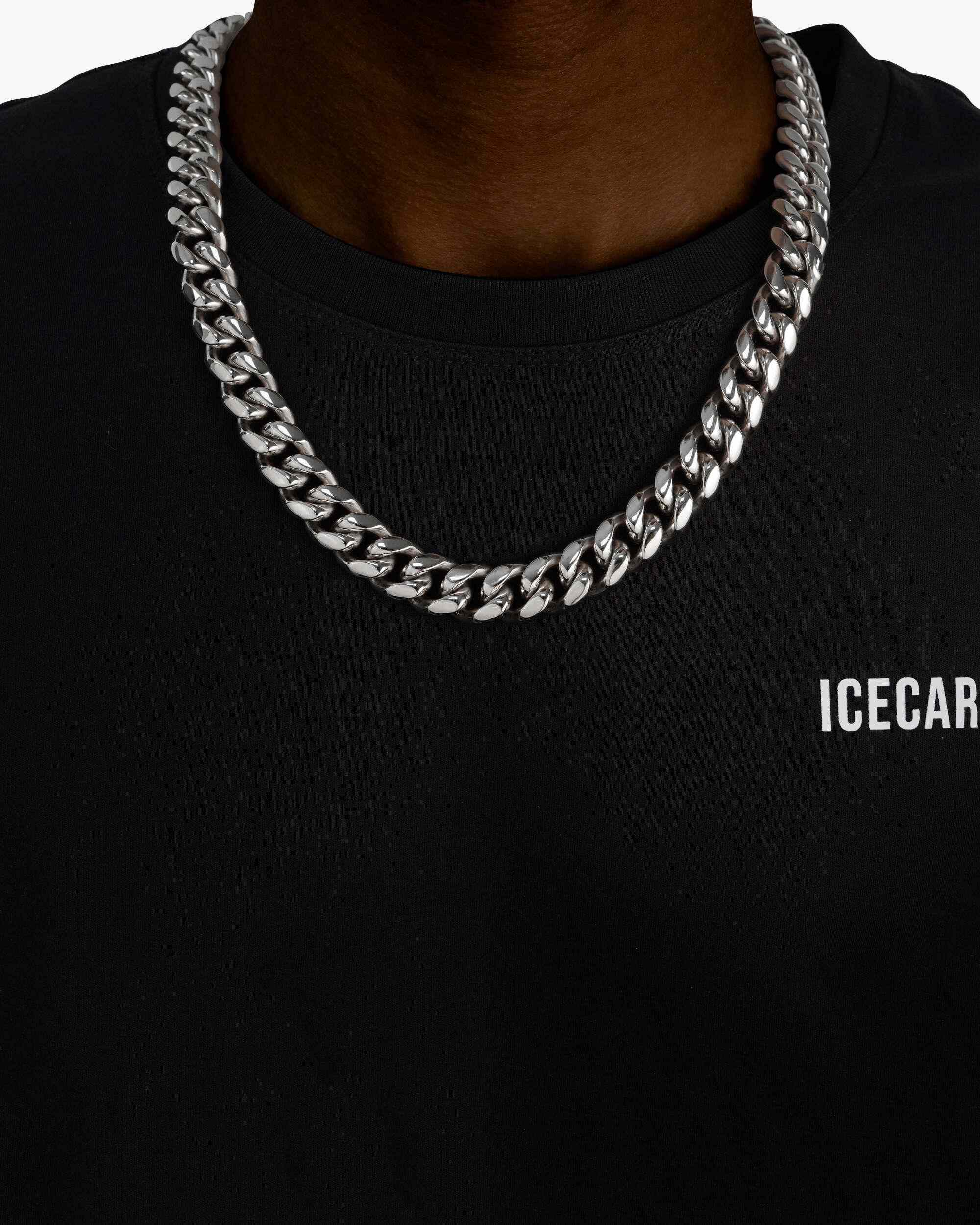 14MM Cuban Link Chain Silver (view 2 of 4)