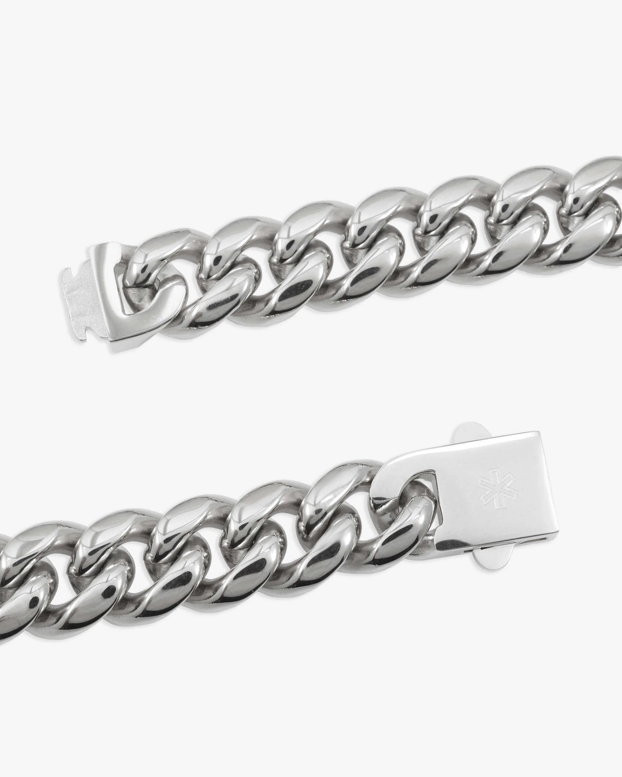 14MM Cuban Link Chain Silver (view 3 of 4)