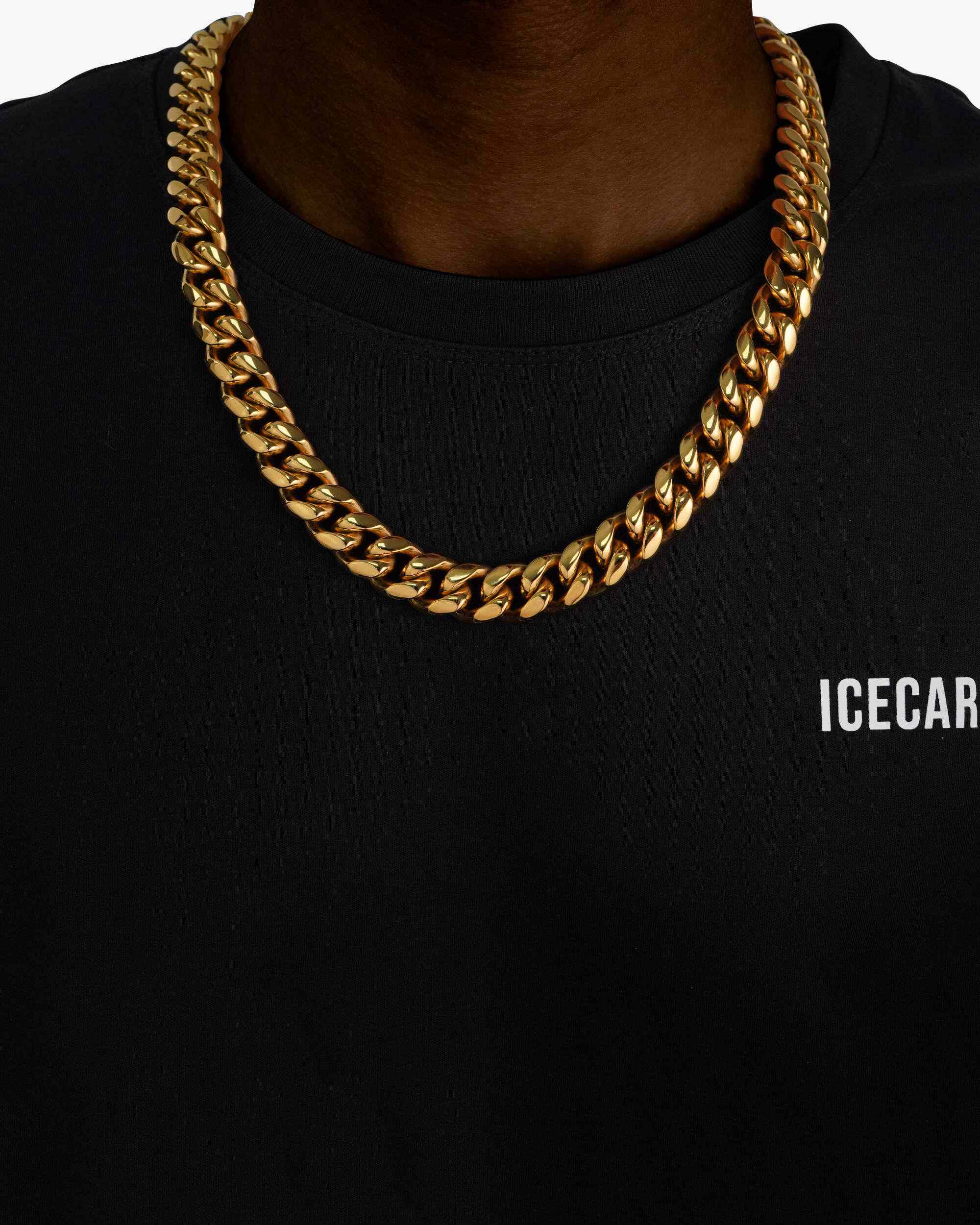 14MM Cuban Link Chain 14K Gold (view 2 of 5)