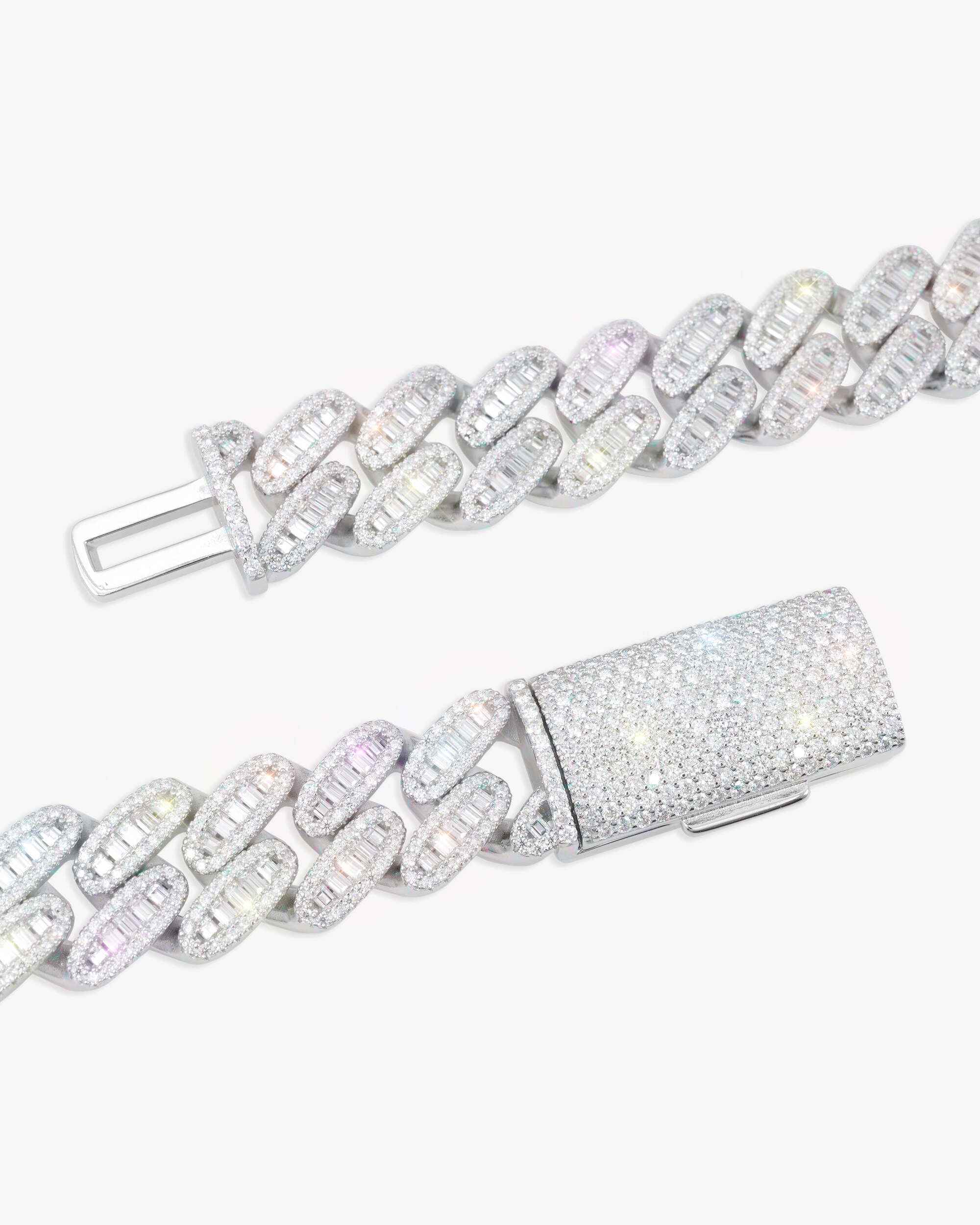 16MM Moissanite Baguette Miami Cuban Link Chain 14K Gold (view 3 of 5)