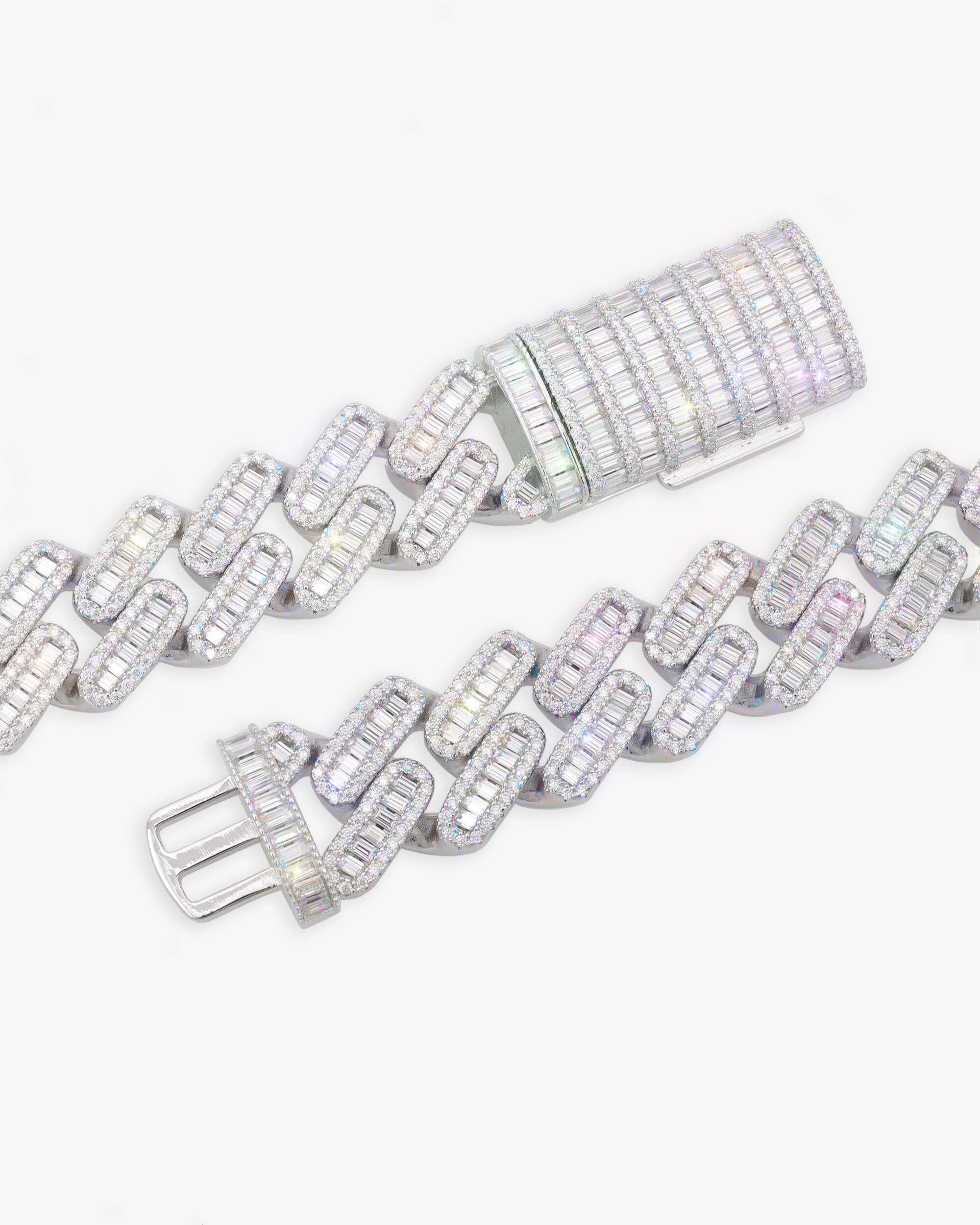 18MM Baguette Moissanite Miami Cuban Link Chain 14K Gold (view 3 of 5)
