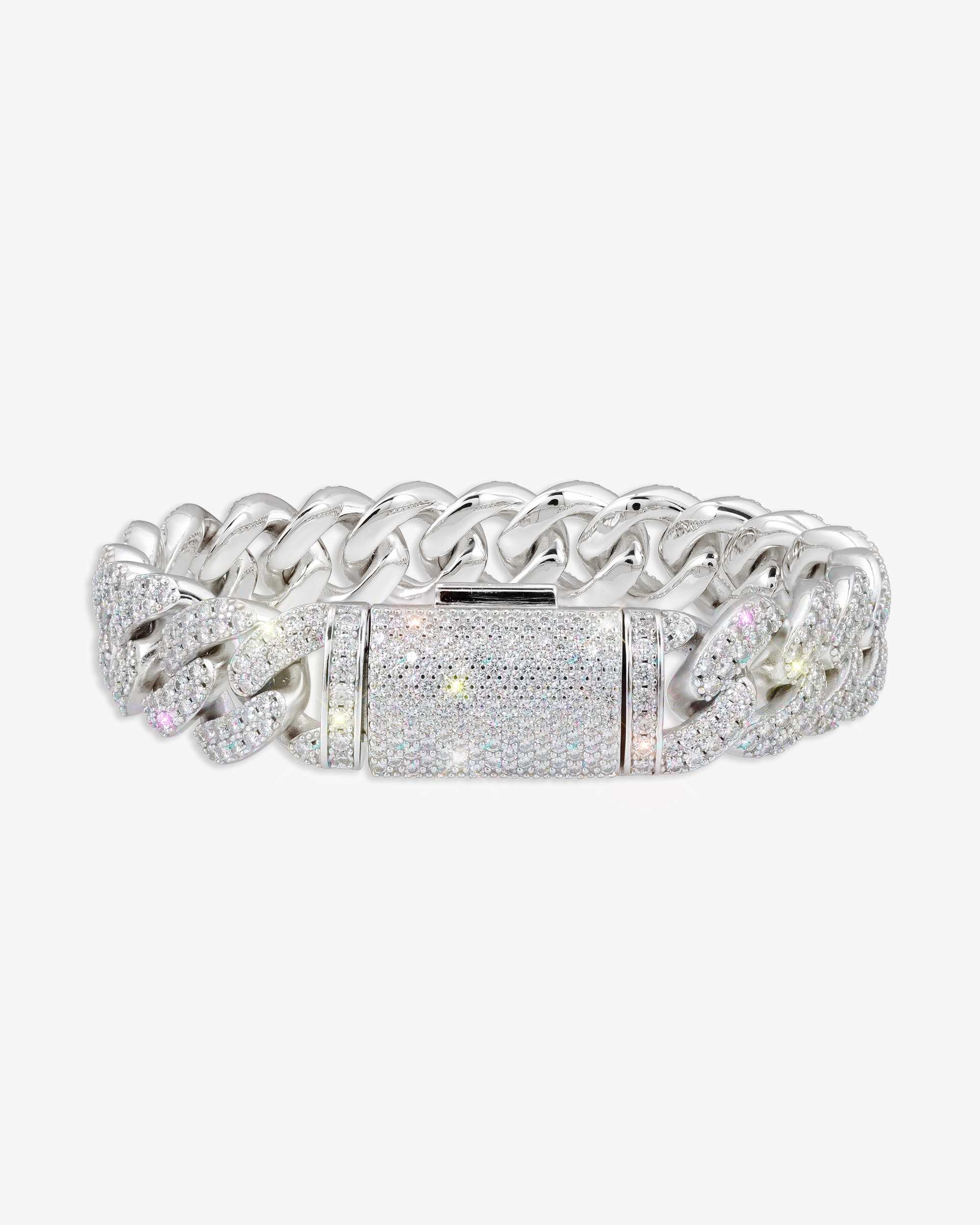 15MM Moissanite Miami Cuban Link Bracelet 14K Gold (view 3 of 15)