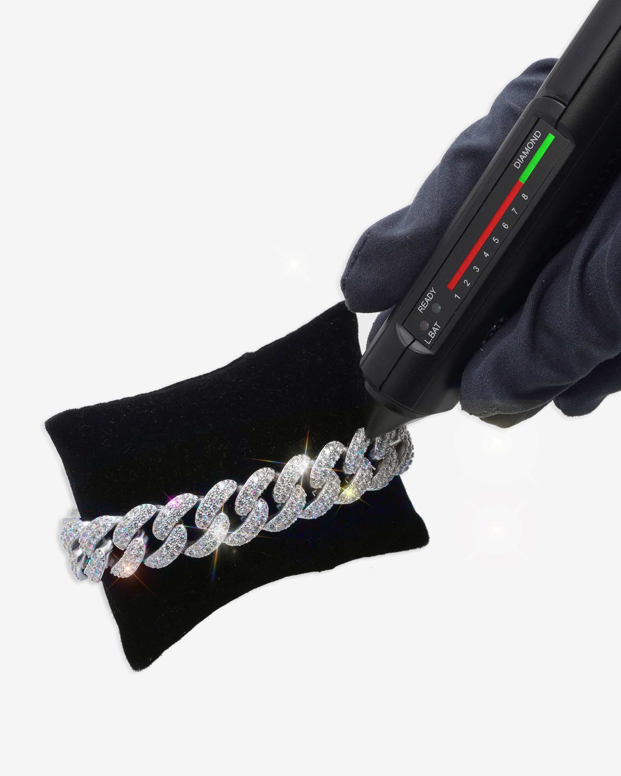 15MM Moissanite Miami Cuban Link Bracelet 14K Gold (view 5 of 15)