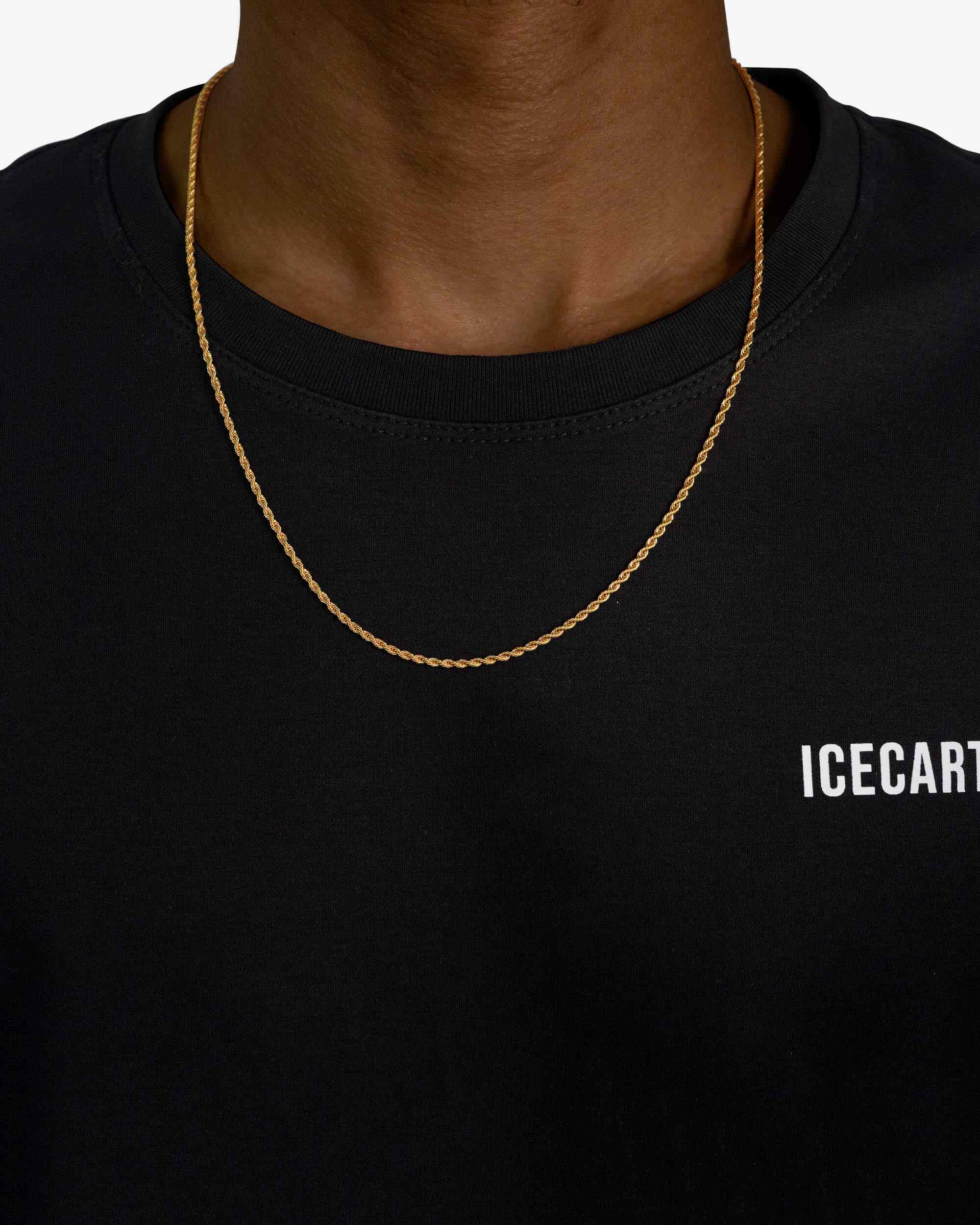 2MM Rope Chain 14K Gold (view 2 of 6)