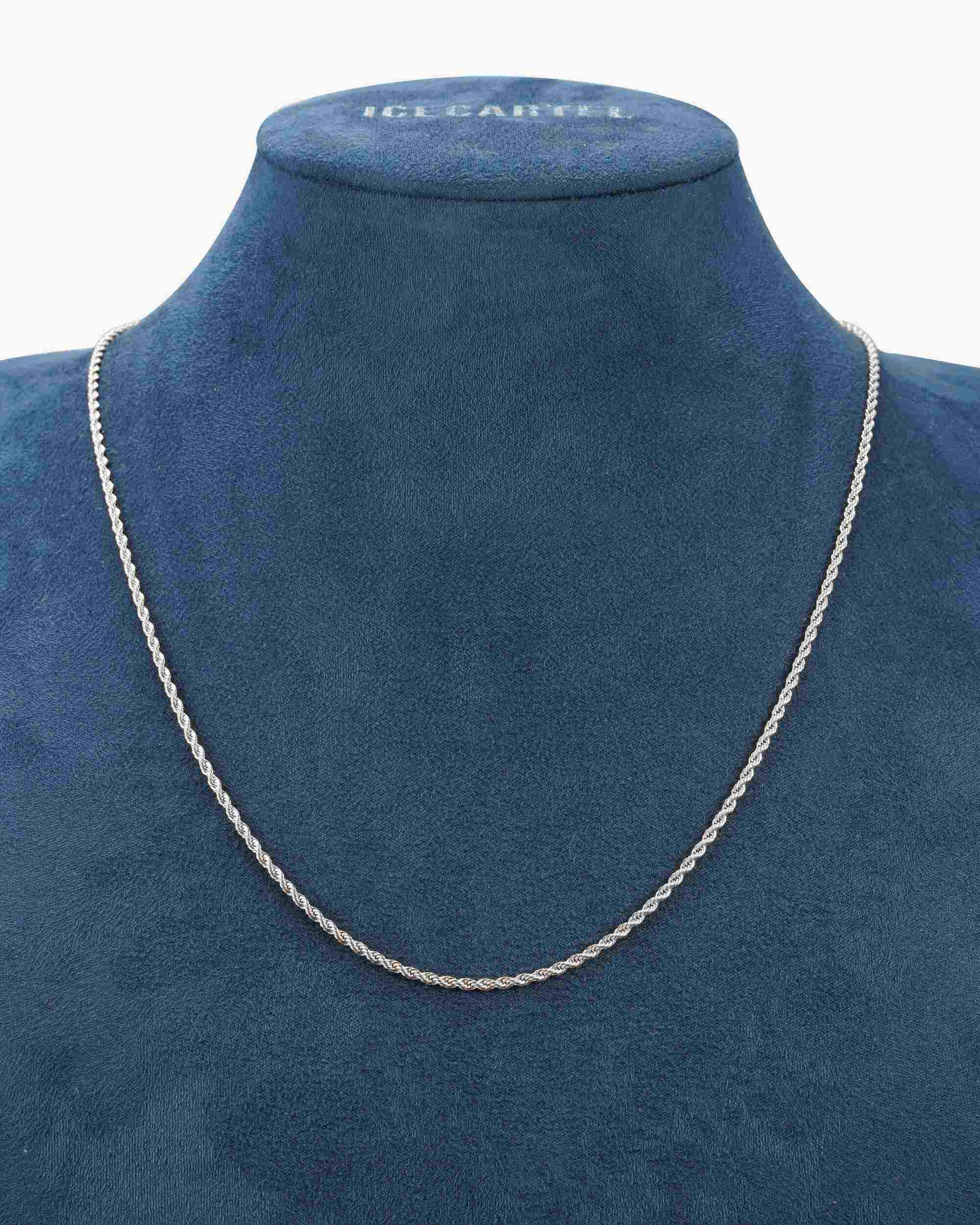 2MM Rope Chain Silver (view 3 of 5)