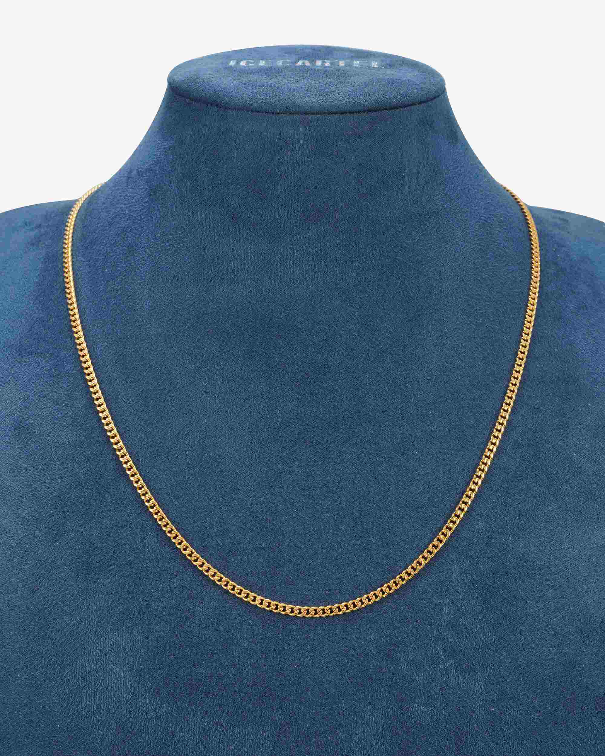 3MM Cuban Link Chain 14K Gold (view 4 of 6)