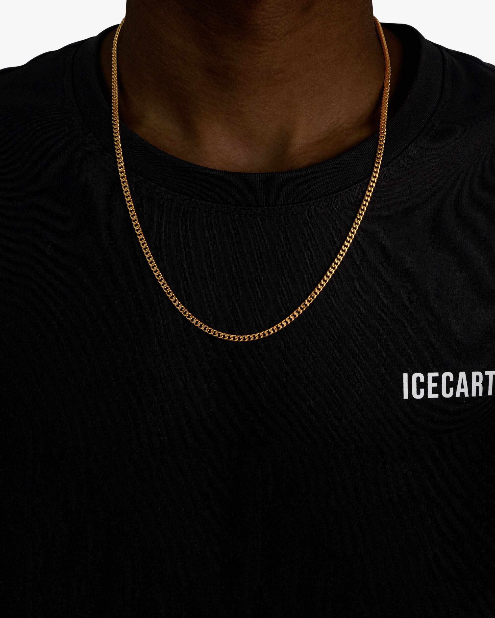 3MM Cuban Link Chain and Bracelet Bundle 14K Gold (view 3 of 8)