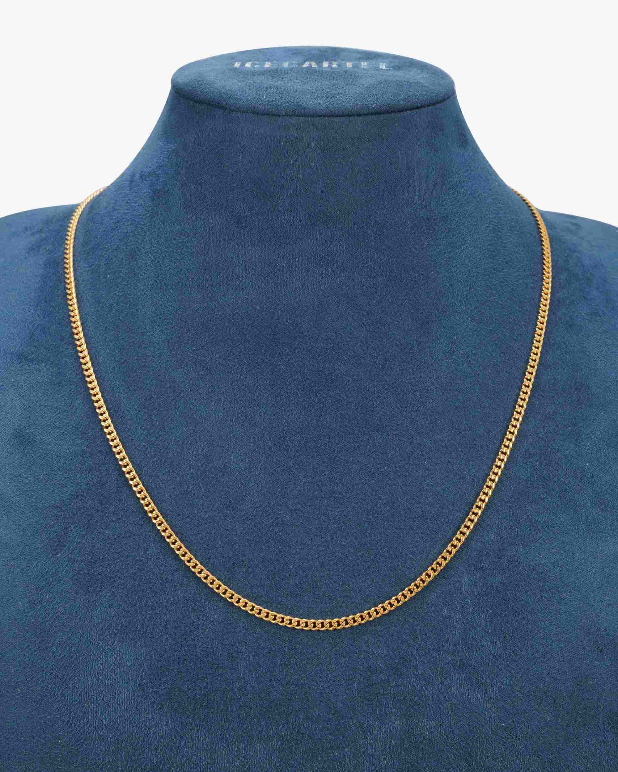 3MM Cuban Link Chain and Bracelet Bundle 14K Gold (view 8 of 8)