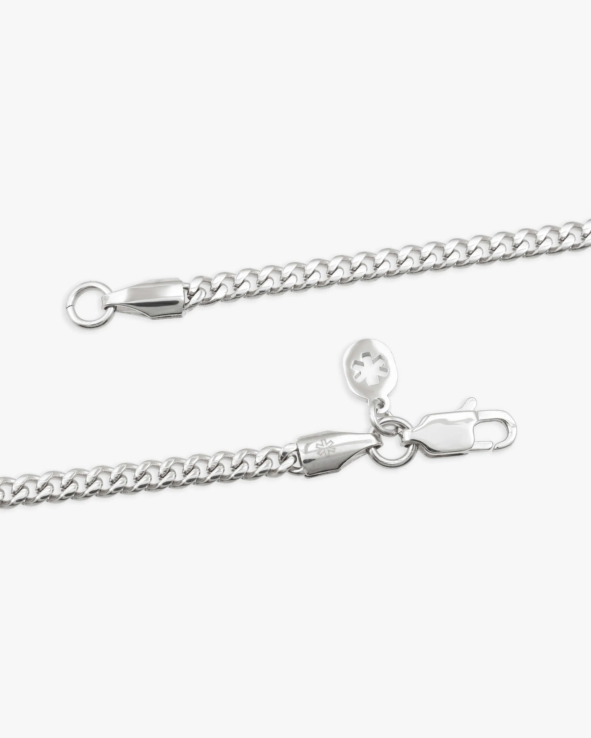 3MM Cuban Link Chain Silver (view 4 of 5)