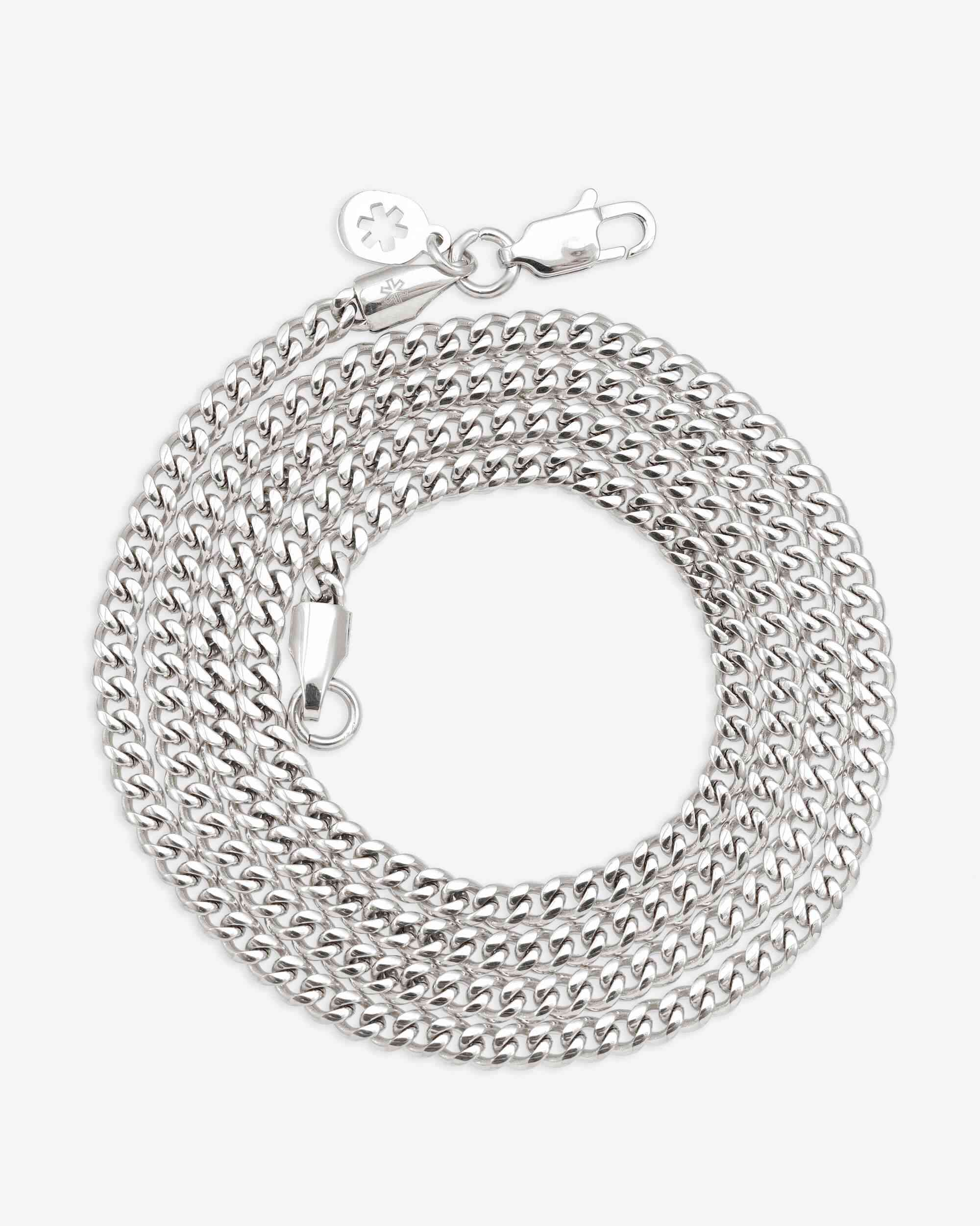 3MM Cuban Link Chain Silver (view 5 of 5)