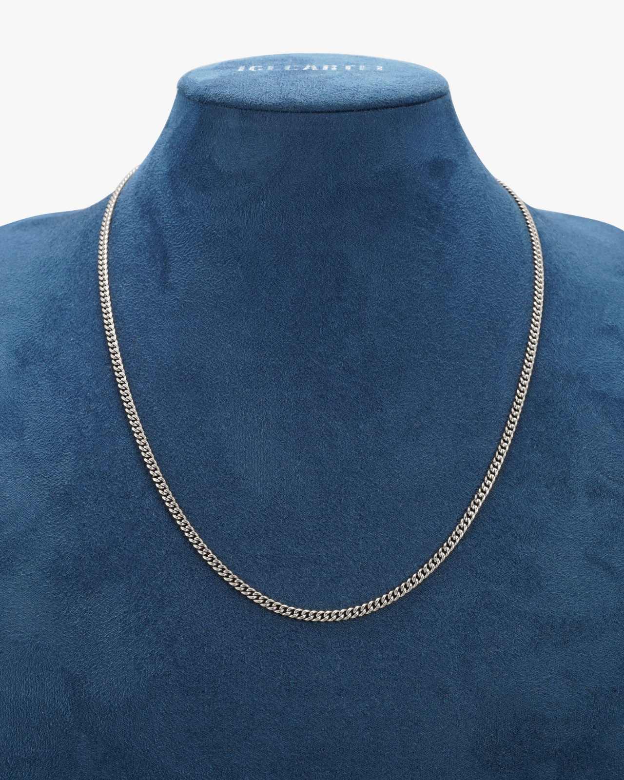 3MM Cuban Link Chain Solid 925 Silver (view 2 of 4)