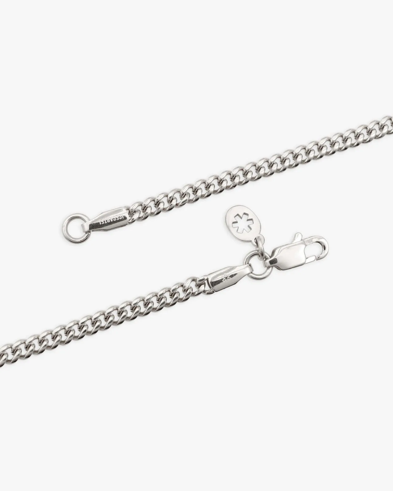 3MM Cuban Link Chain Solid 925 Silver (view 3 of 4)