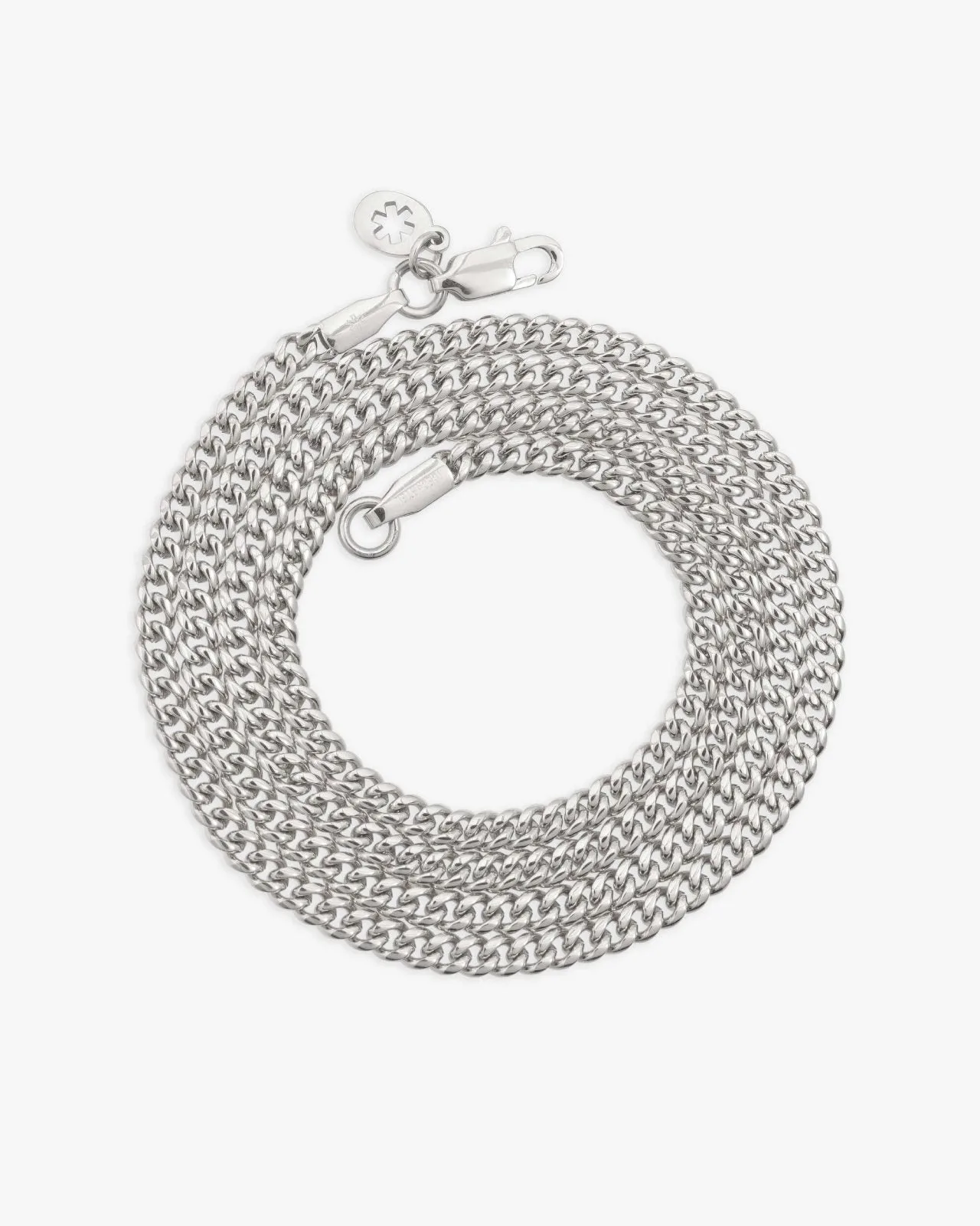 3MM Cuban Link Chain Solid 925 Silver (view 4 of 4)