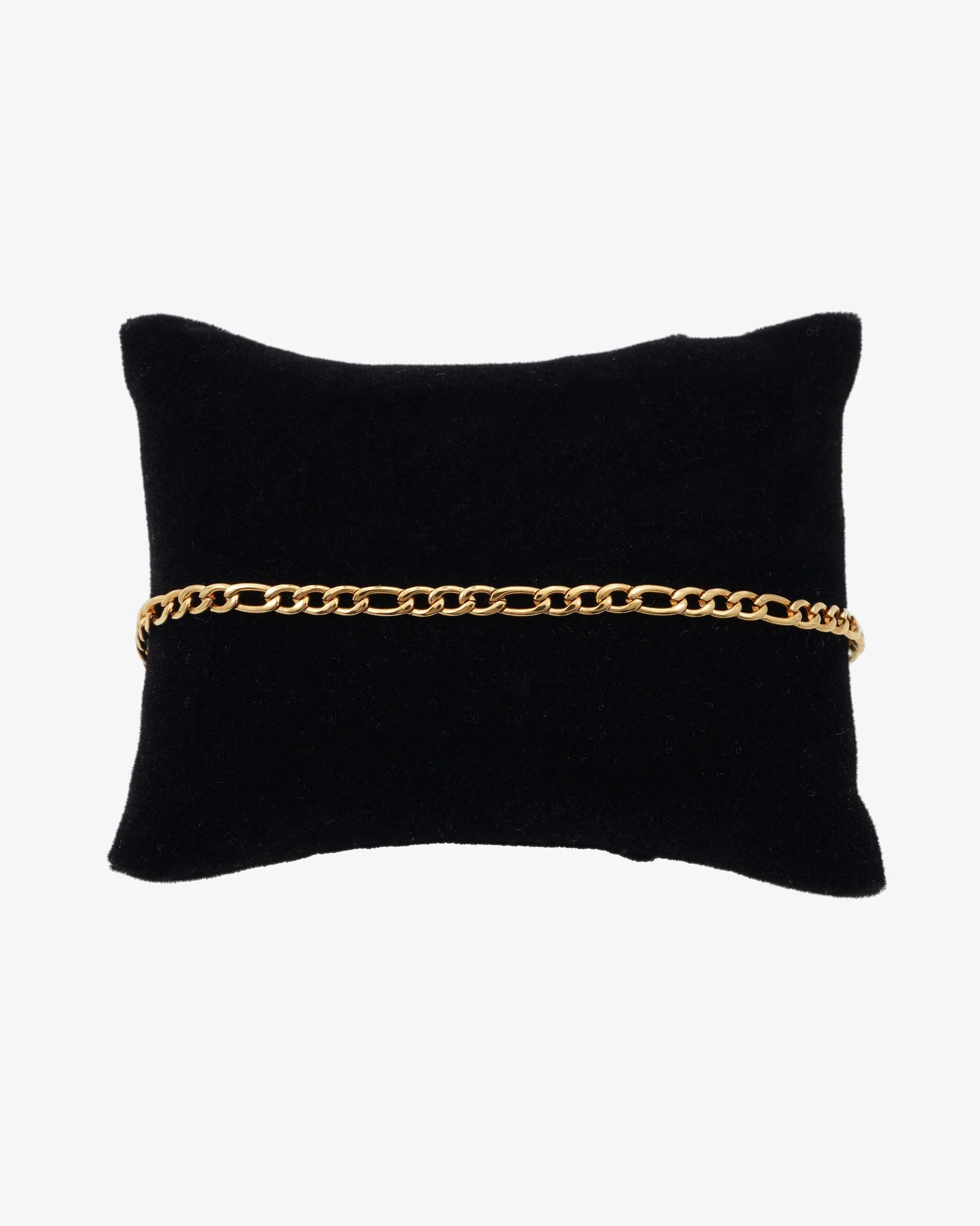 3MM Figaro Bracelet 14K Gold - chain (view 4 of 4)