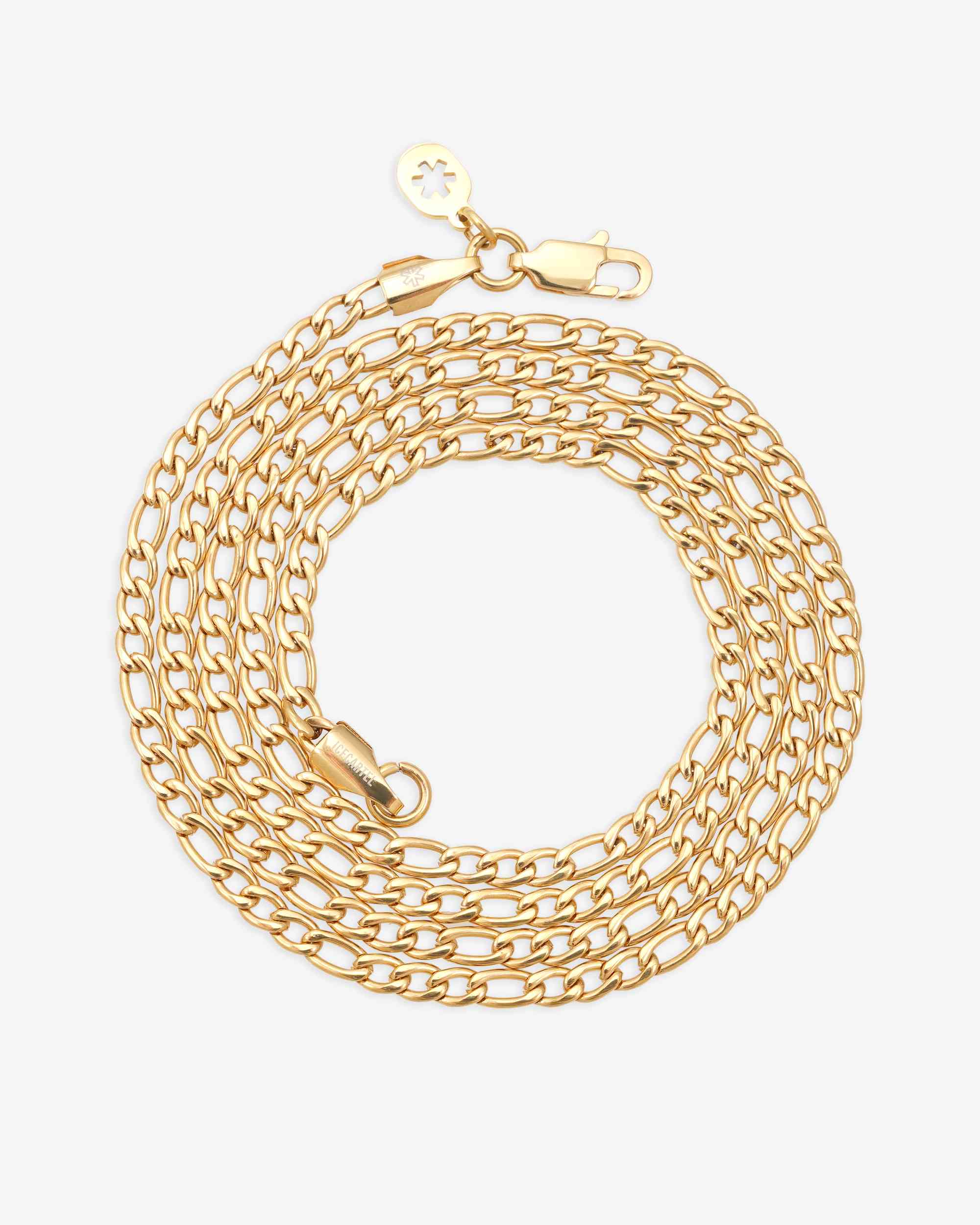 3MM Figaro Chain 14K Gold (view 4 of 4)