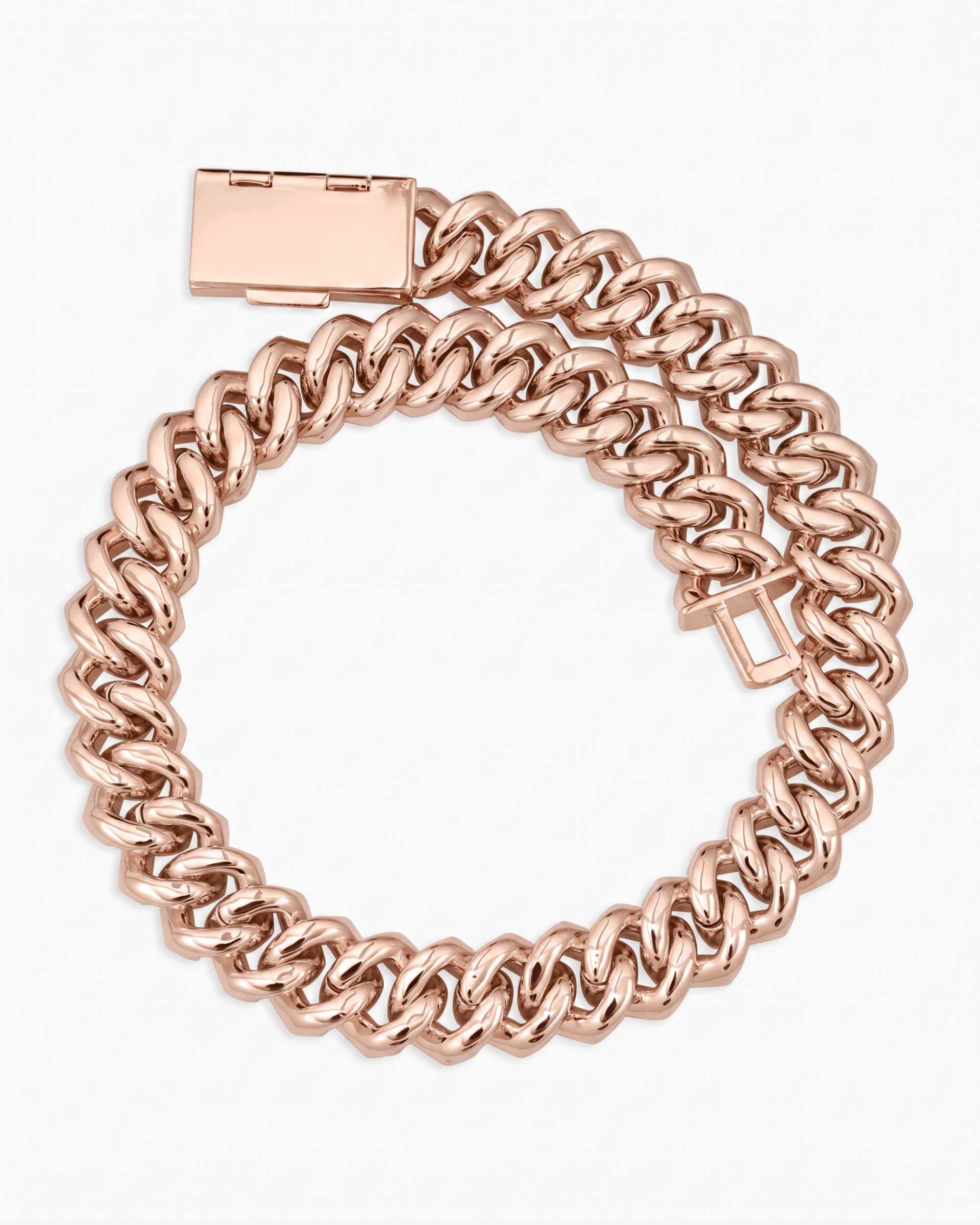 4 Row 20MM Moissanite Cuban Link Chain 14K Gold (view 21 of 22)