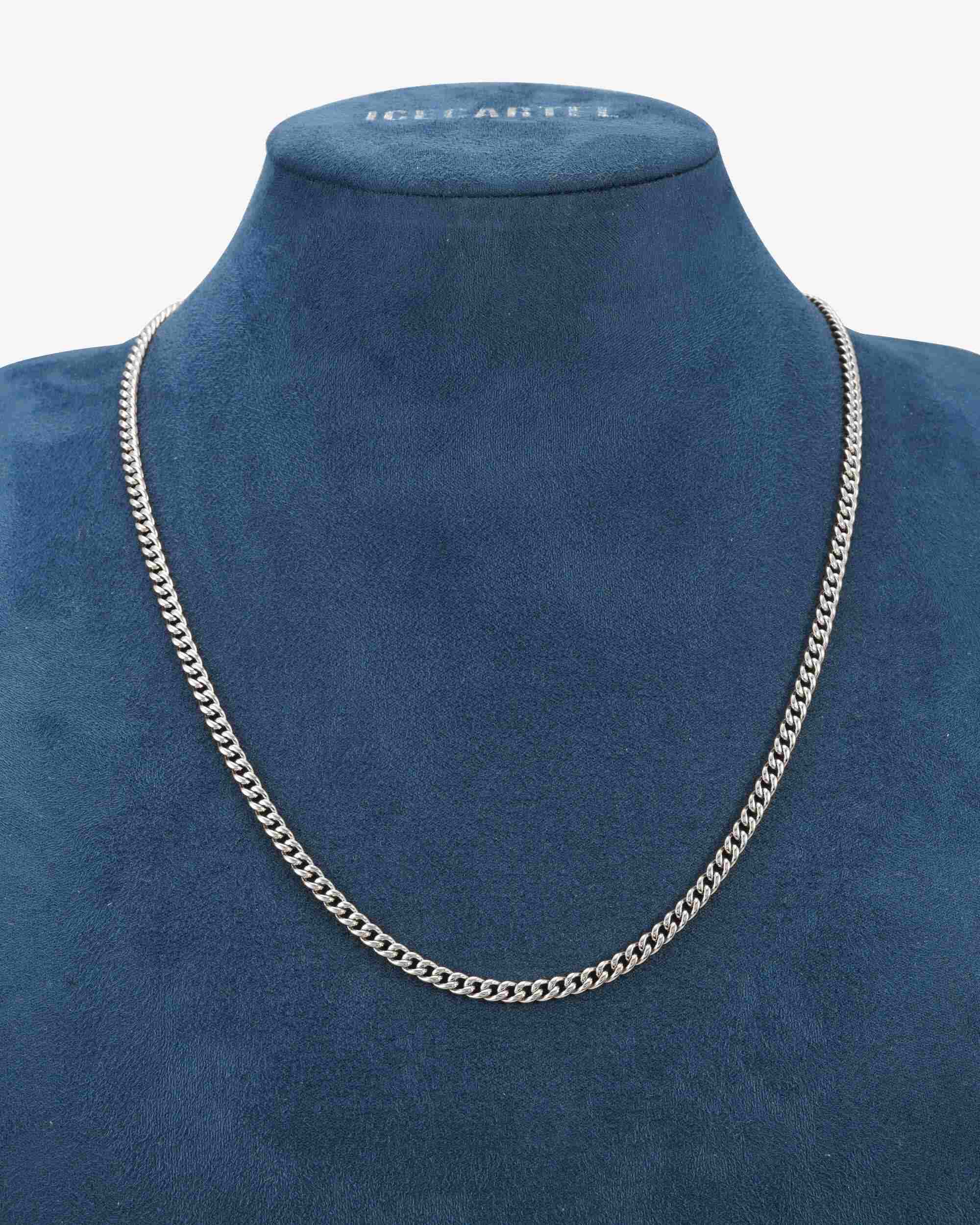 4MM Cuban Link Chain Silver (view 3 of 5)