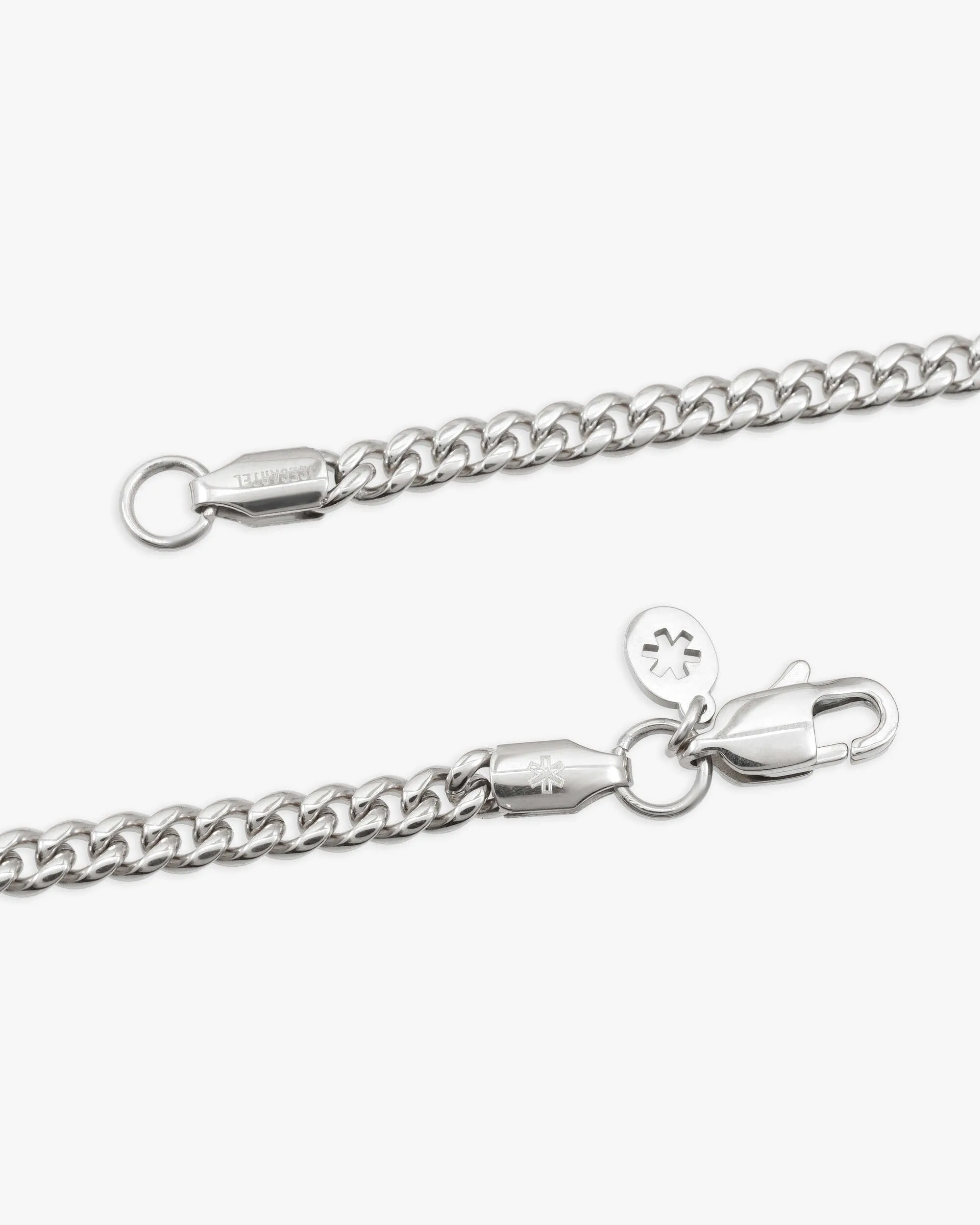 4MM Cuban Link Chain Silver (view 4 of 5)