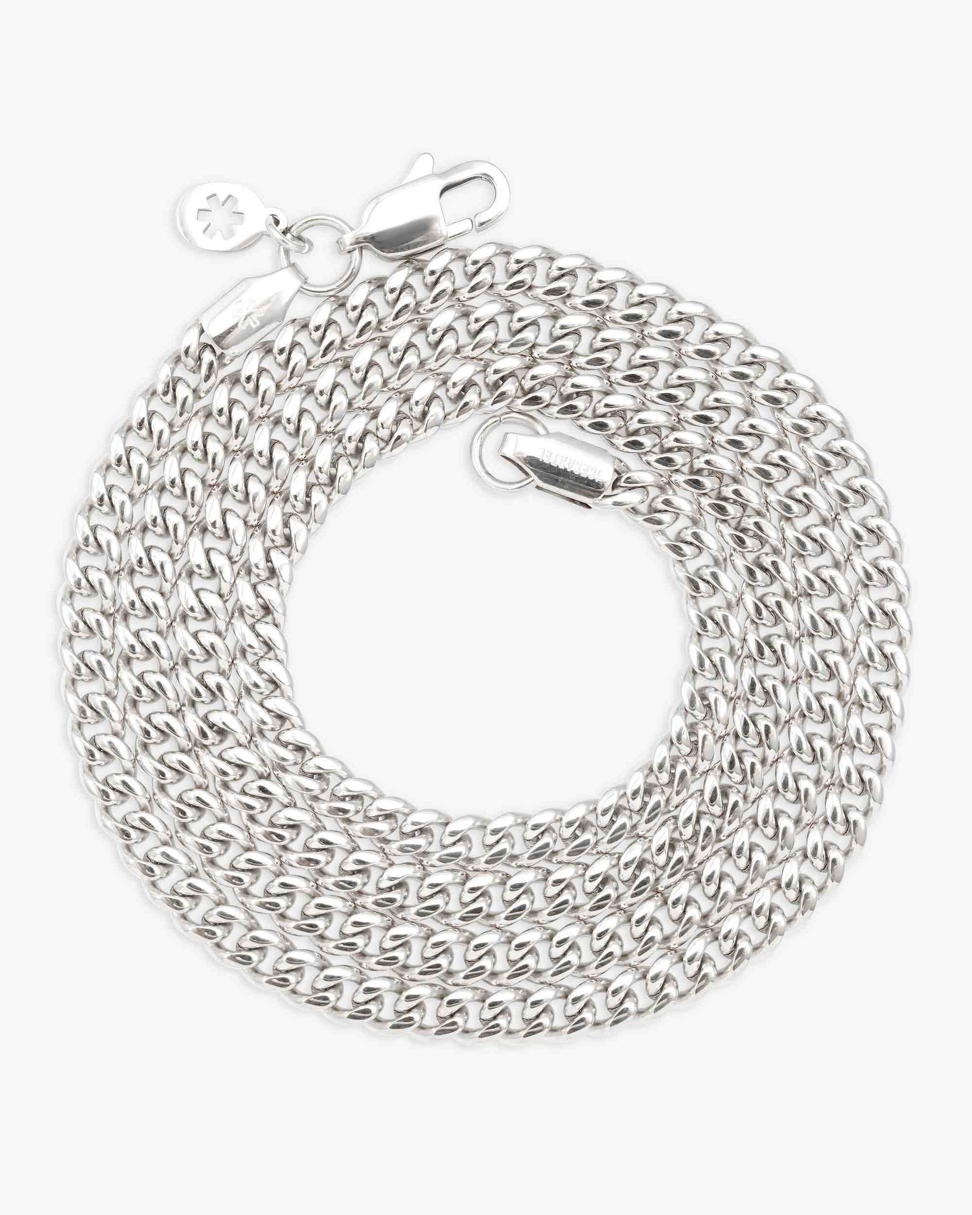 4MM Cuban Link Chain Silver (view 5 of 5)