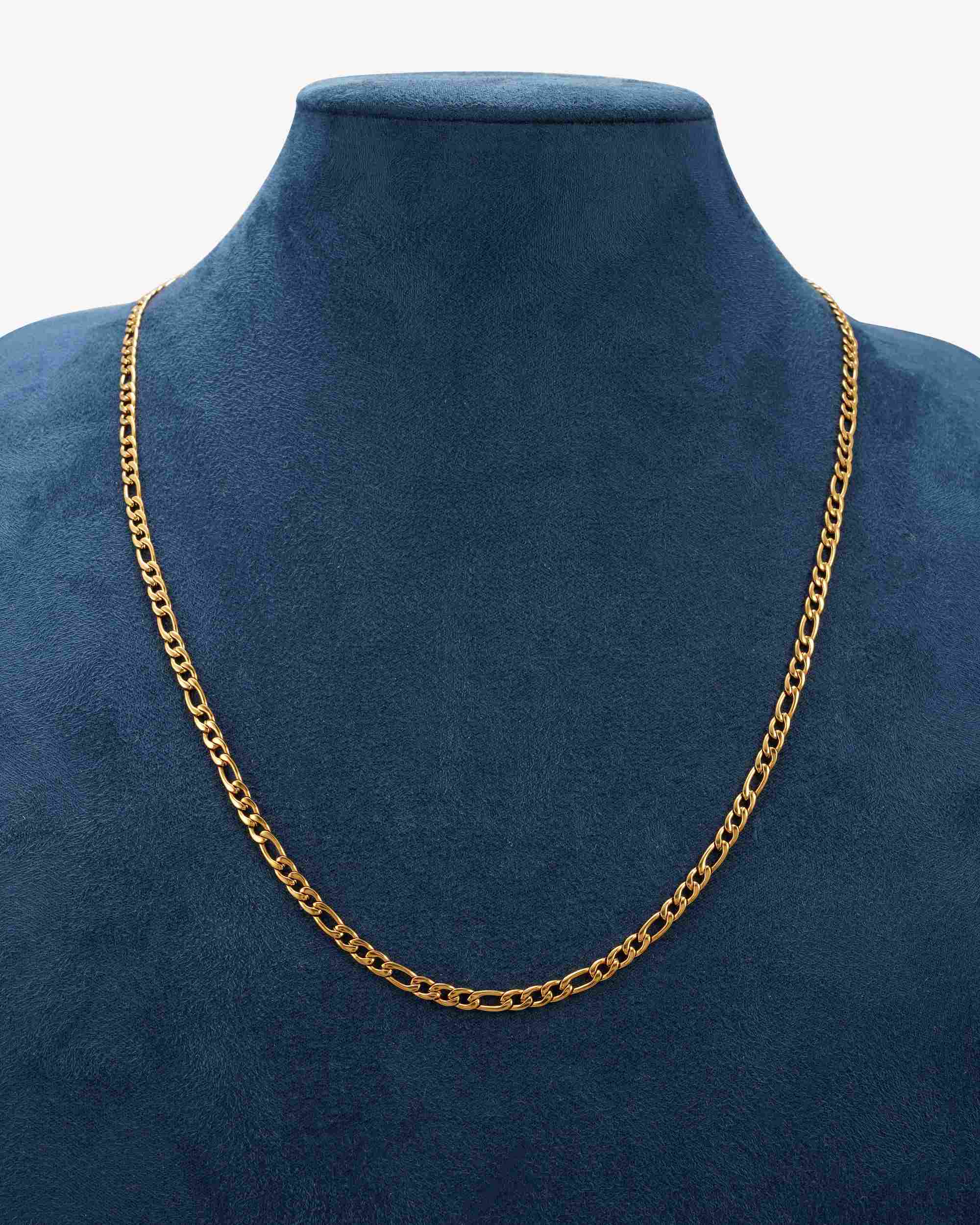 4MM Figaro Chain 14K Gold (view 2 of 3)
