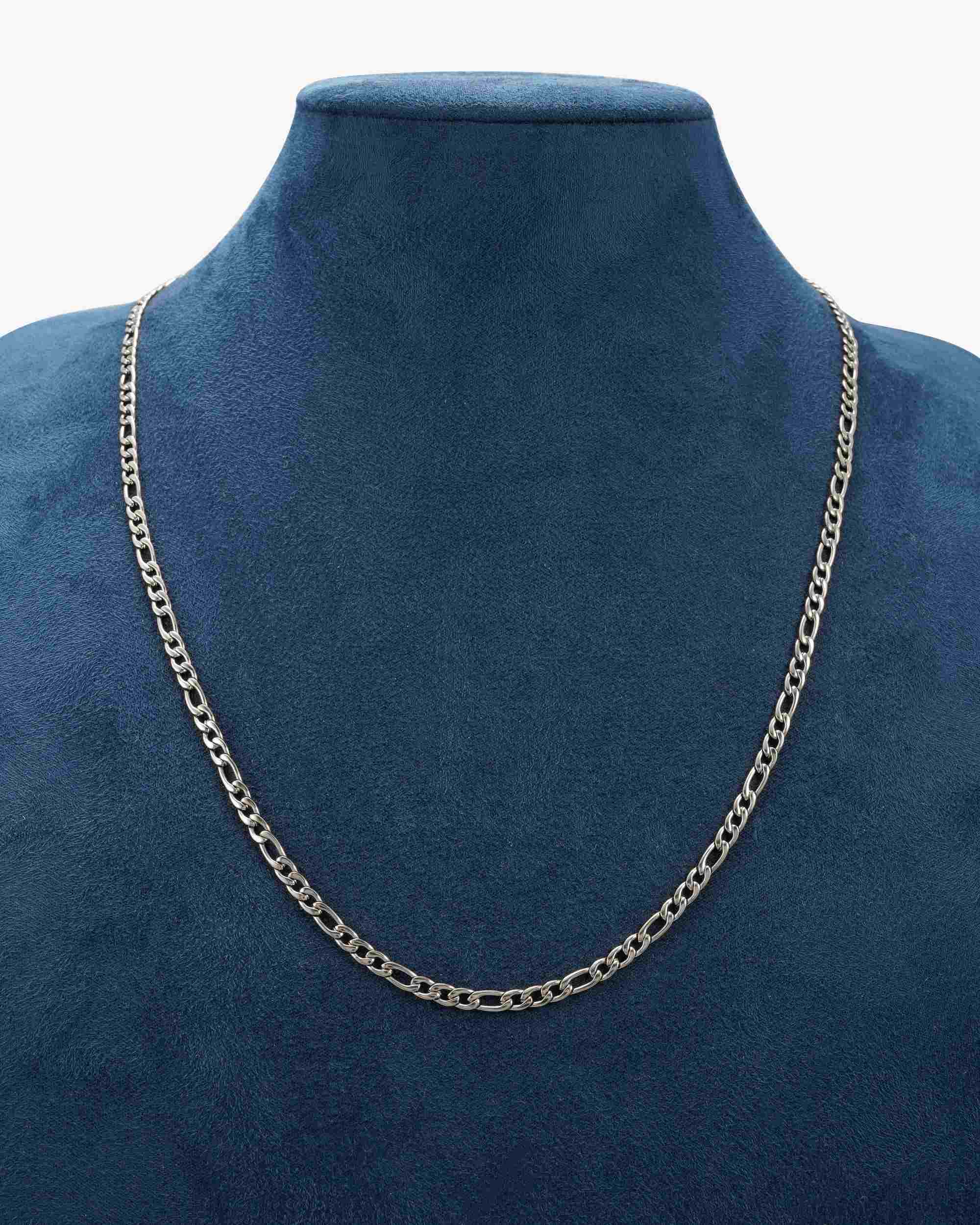 4MM Figaro Chain Silver (view 2 of 3)