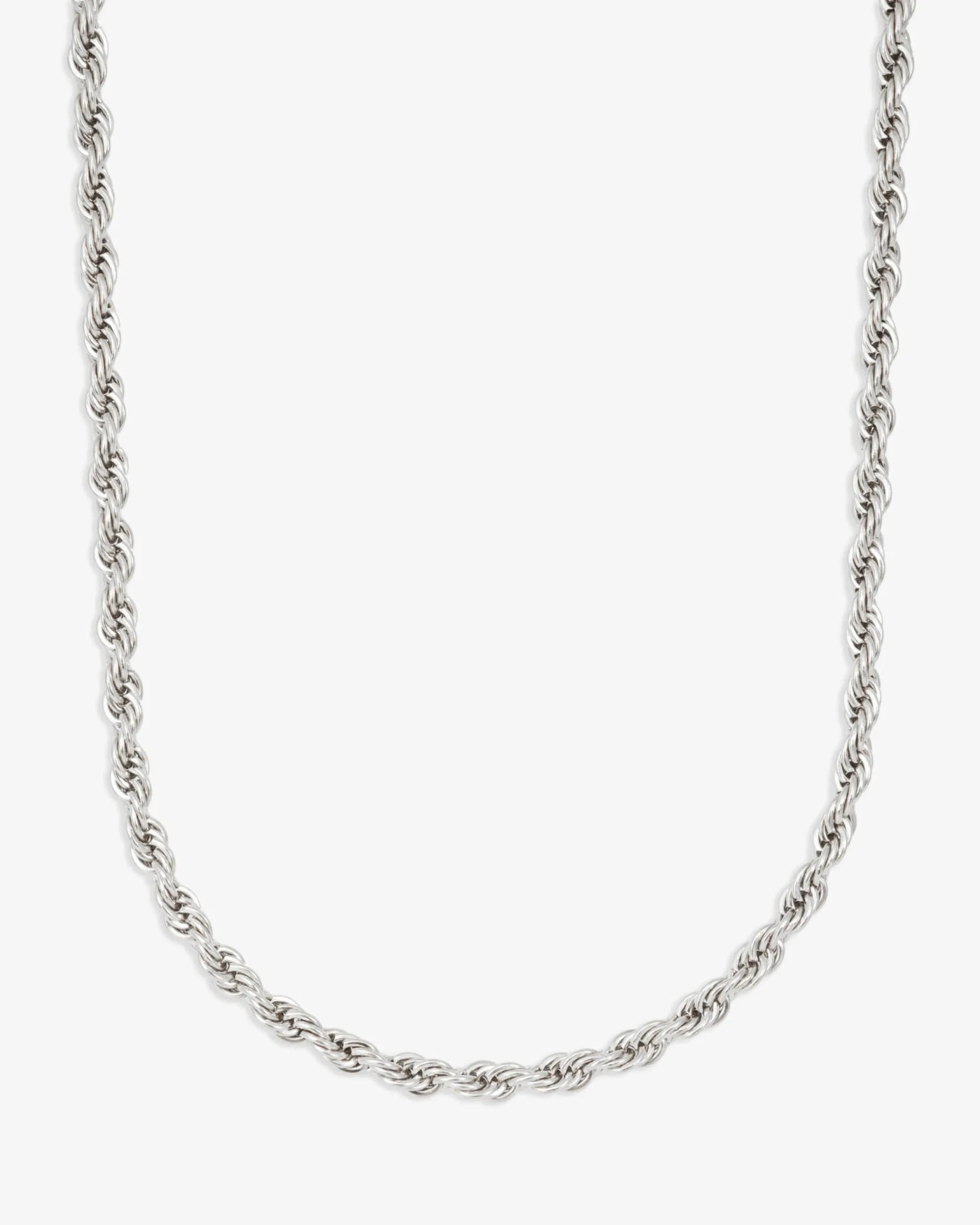 4MM Rope Chain and Bracelet Bundle Silver (view 5 of 7)